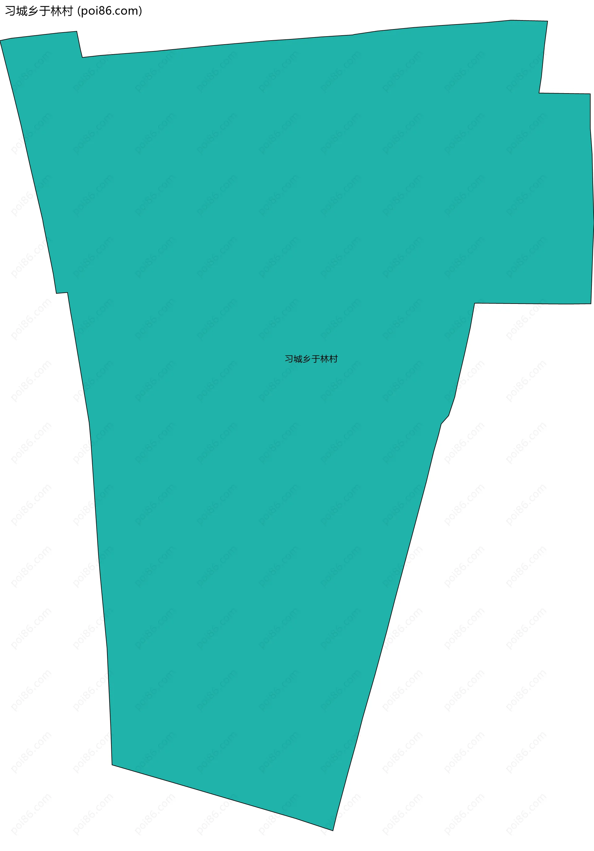 习城乡于林村边界地图