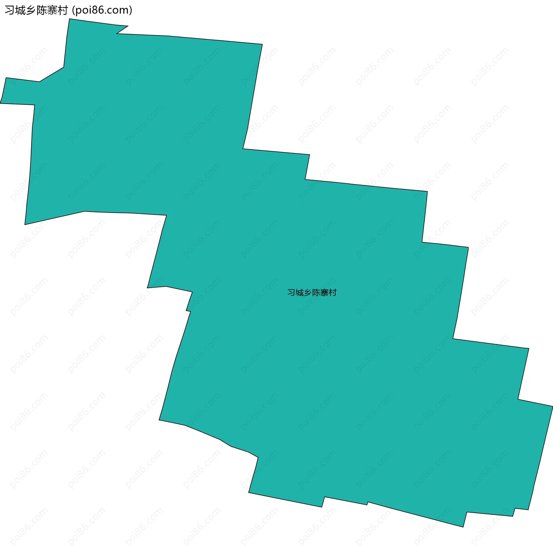 习城乡陈寨村边界地图