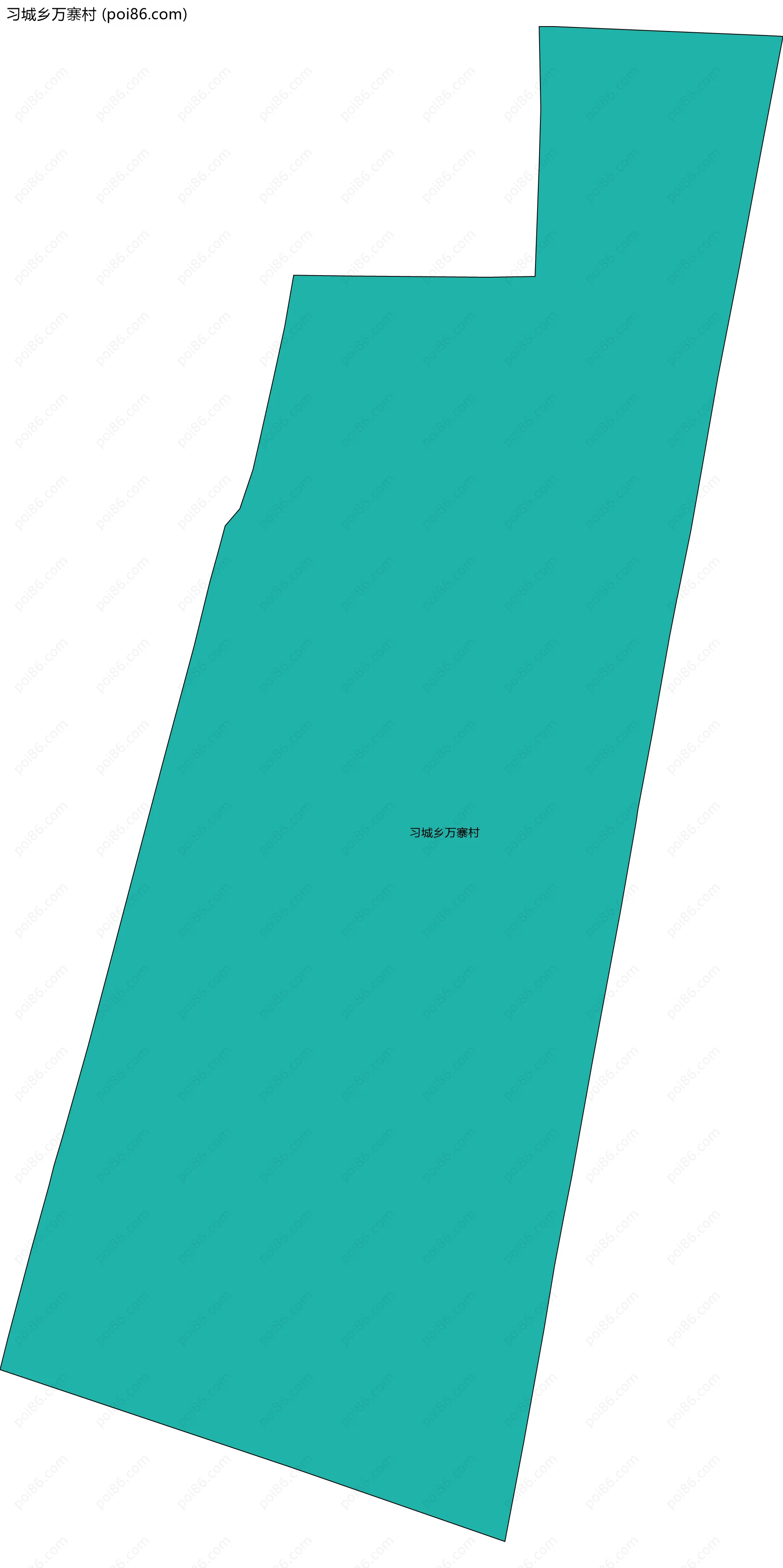 习城乡万寨村边界地图