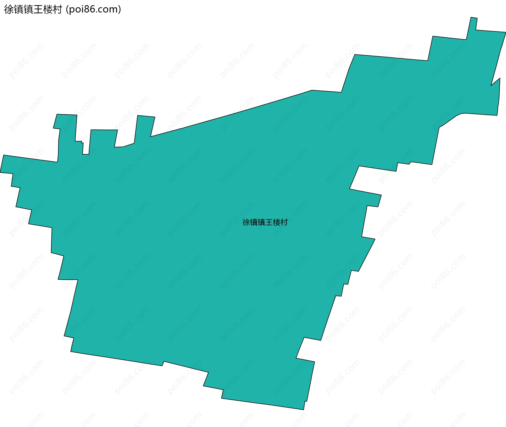 徐镇镇王楼村边界地图