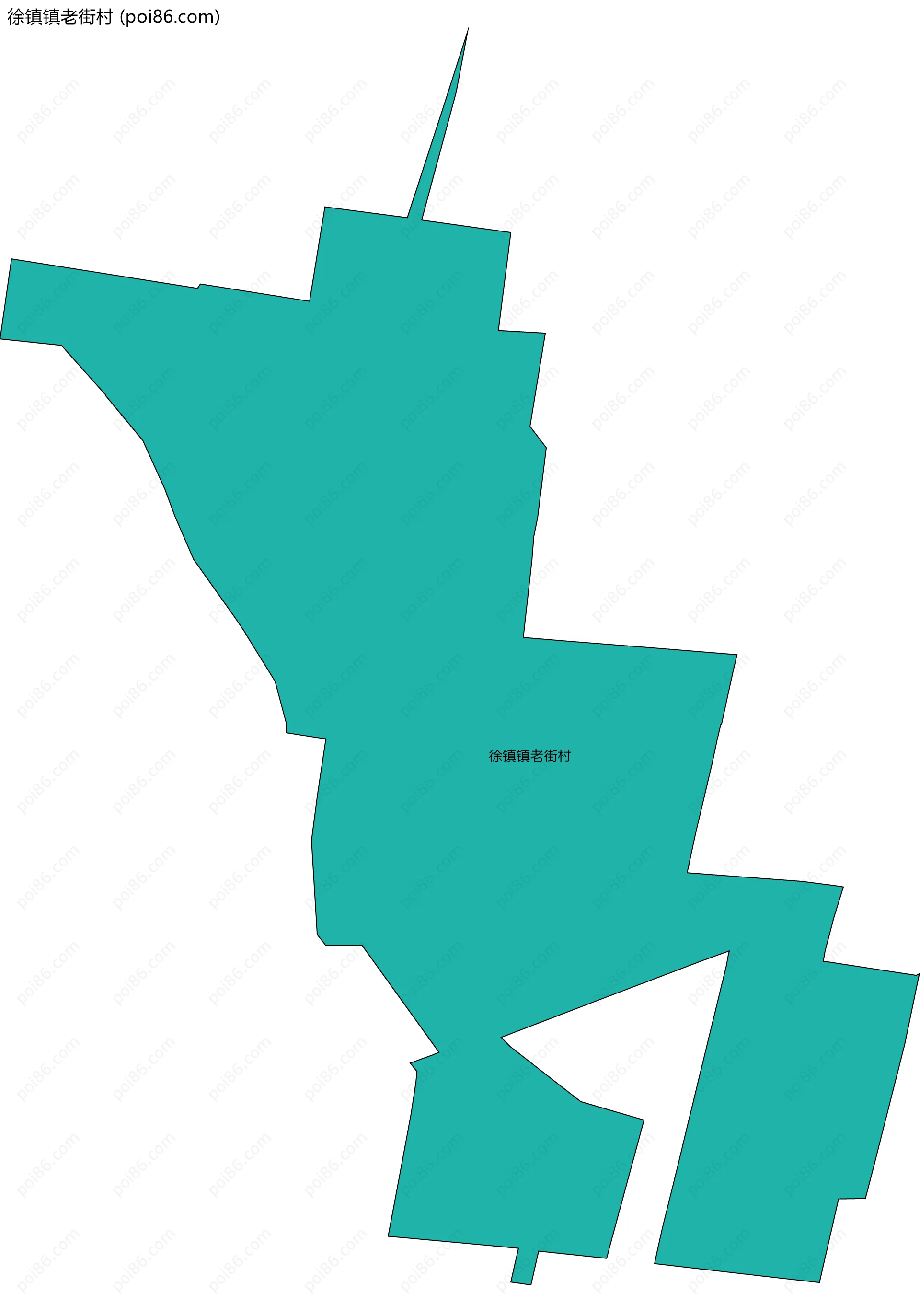 徐镇镇老街村边界地图