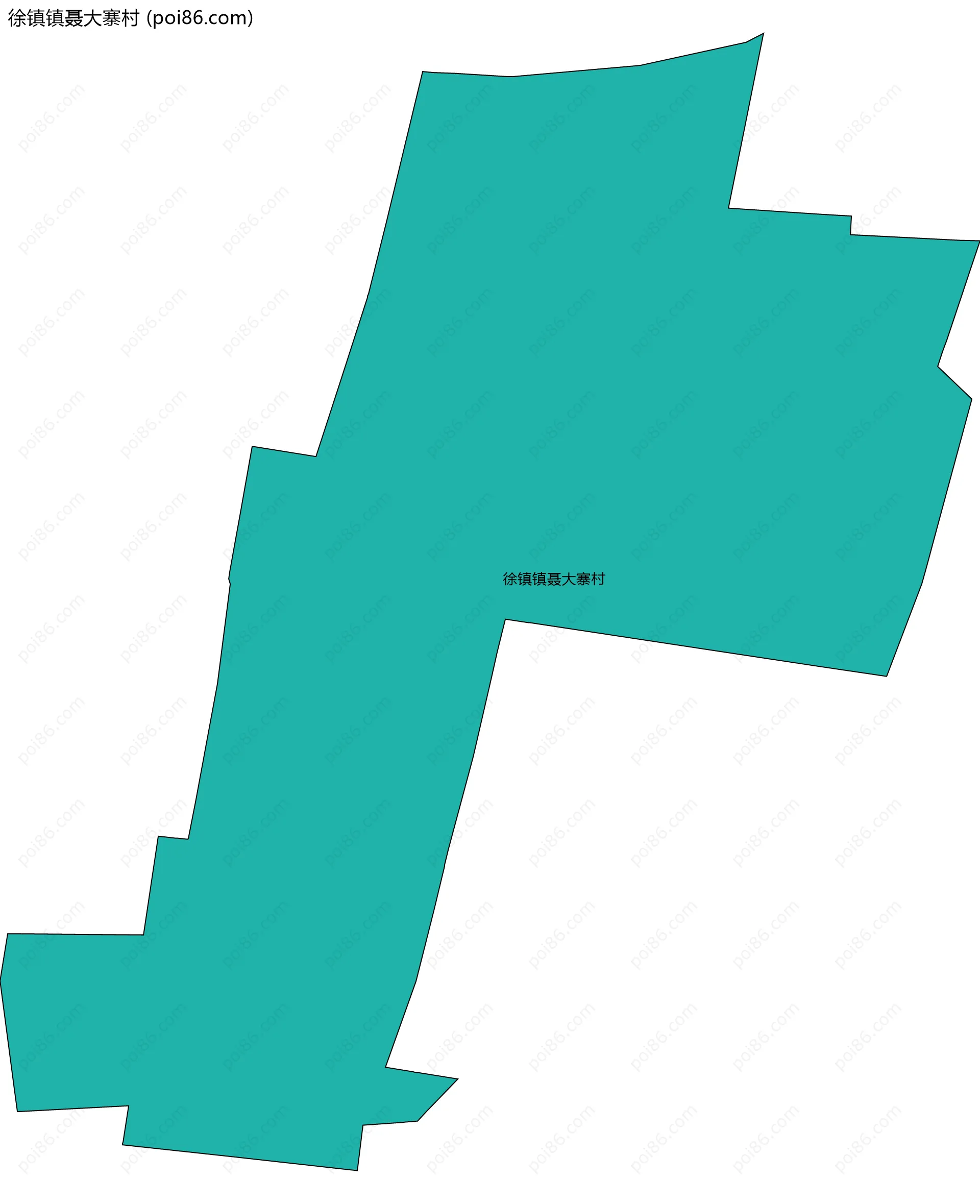 徐镇镇聂大寨村边界地图