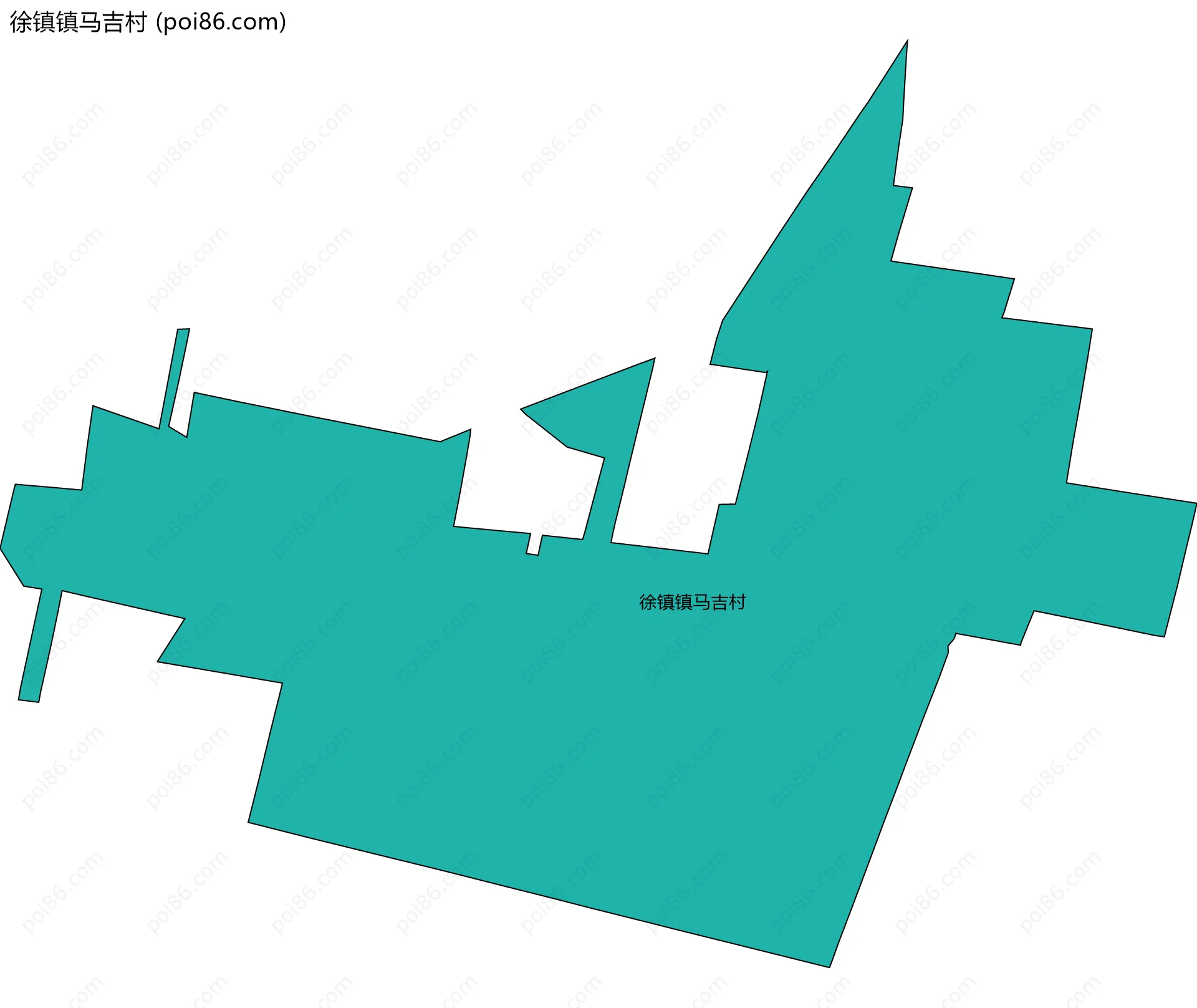 徐镇镇马吉村边界地图