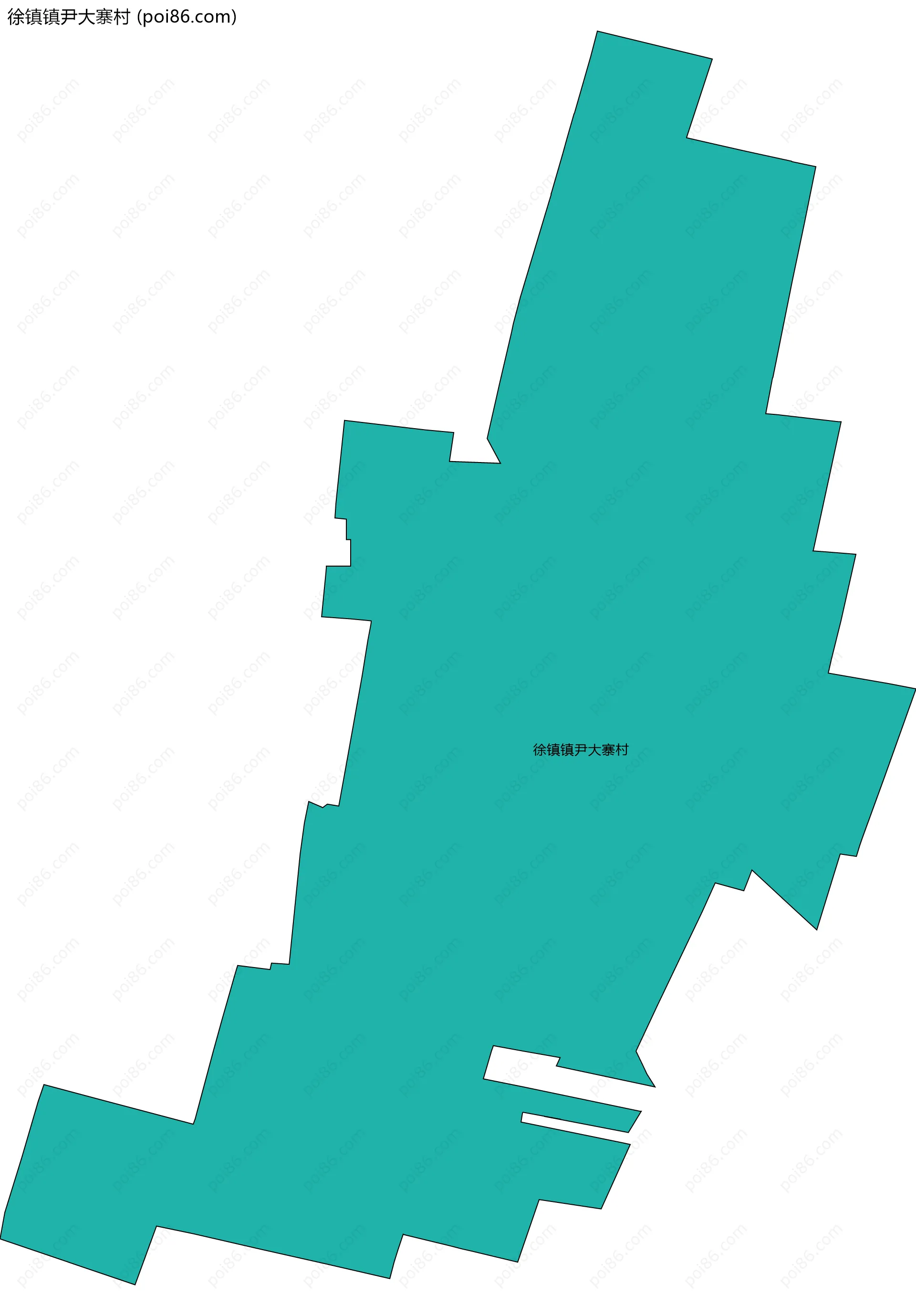 徐镇镇尹大寨村边界地图