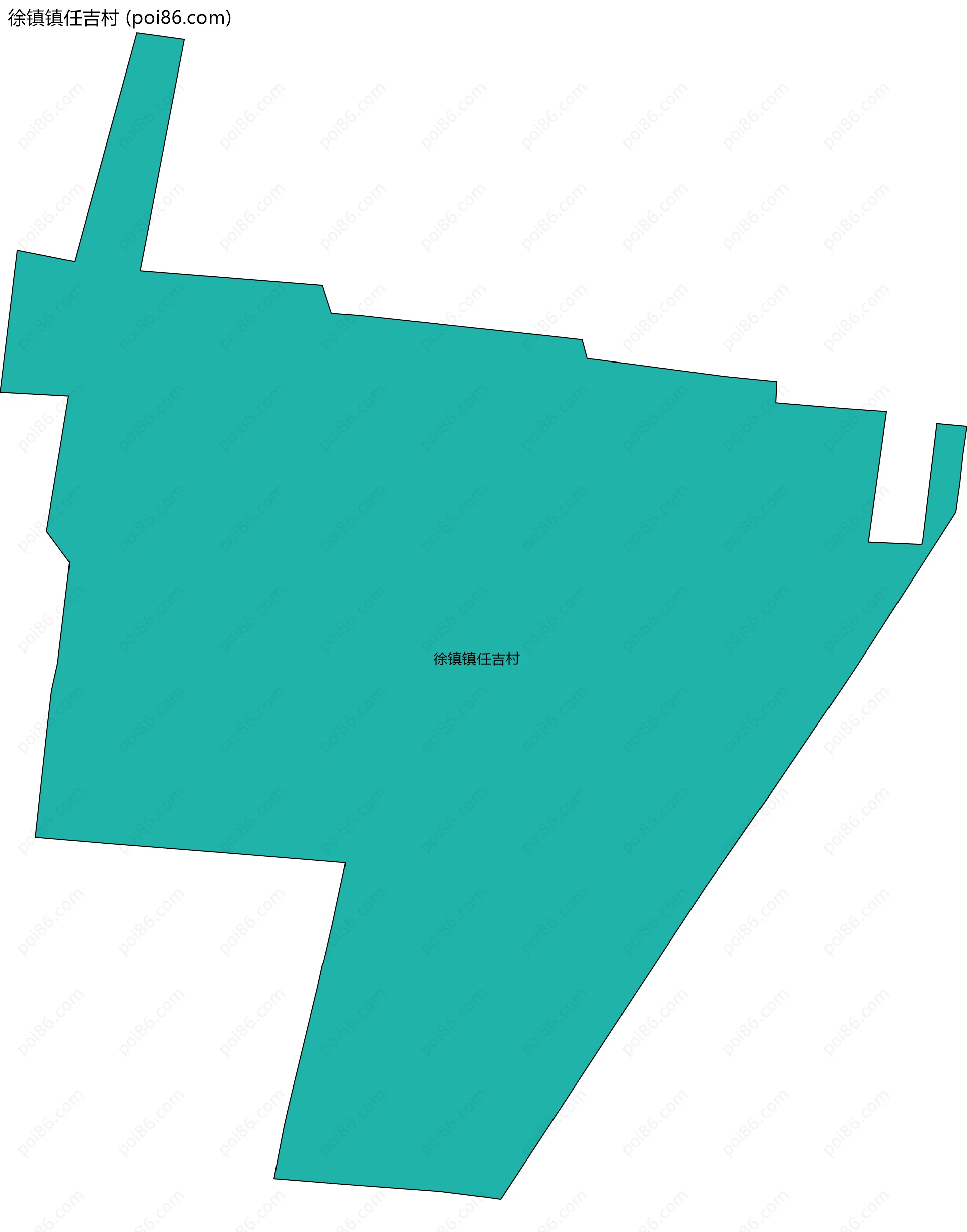 徐镇镇任吉村边界地图