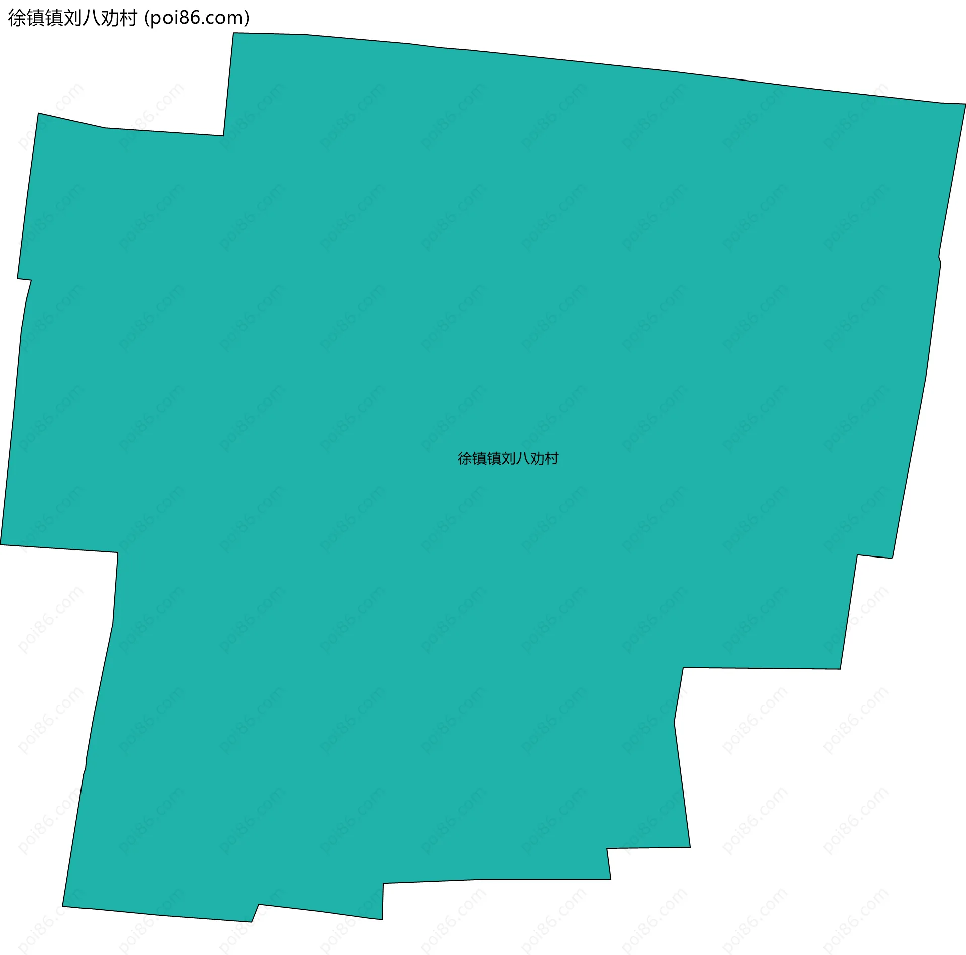 徐镇镇刘八劝村边界地图