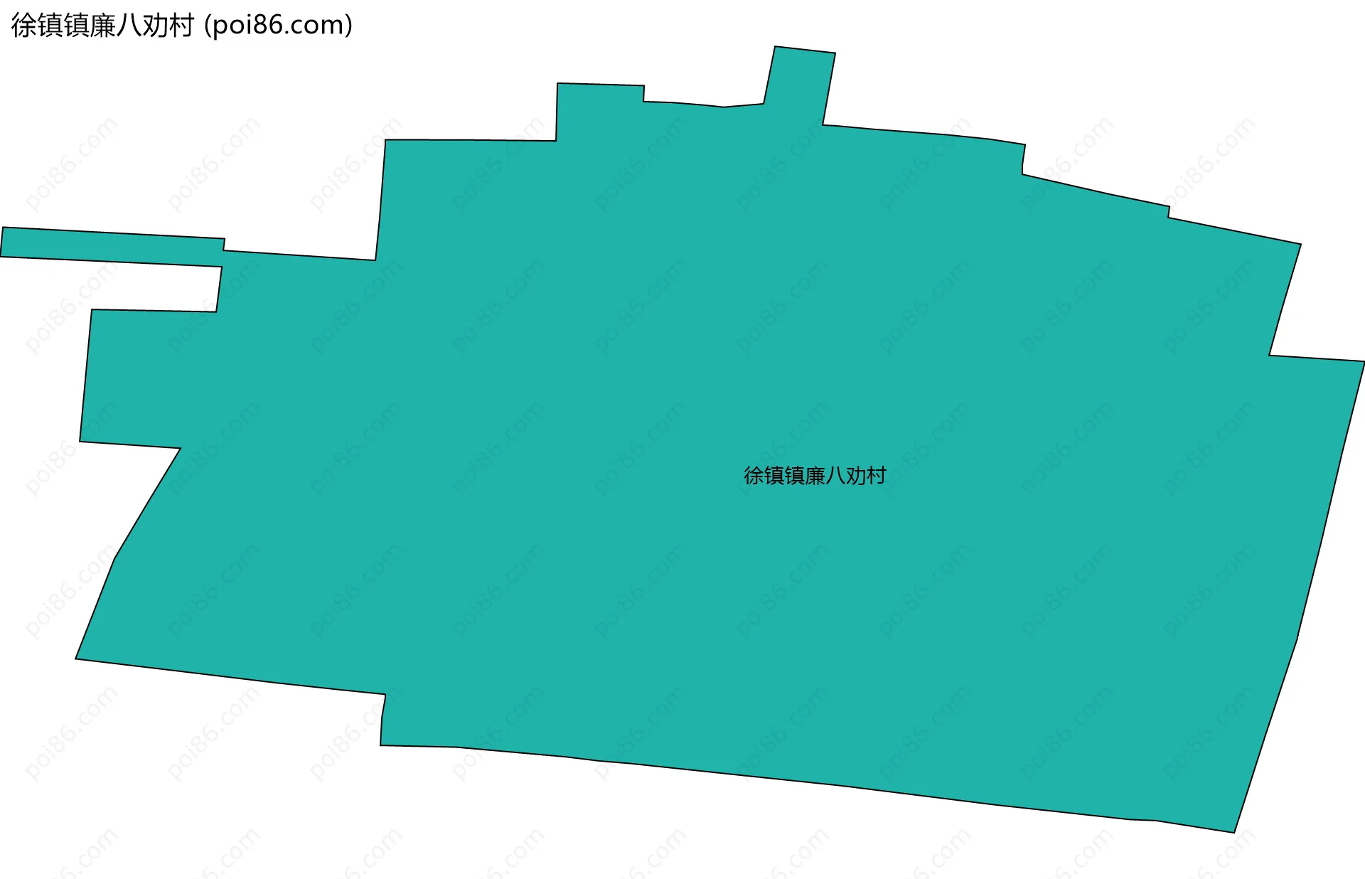 徐镇镇廉八劝村边界地图
