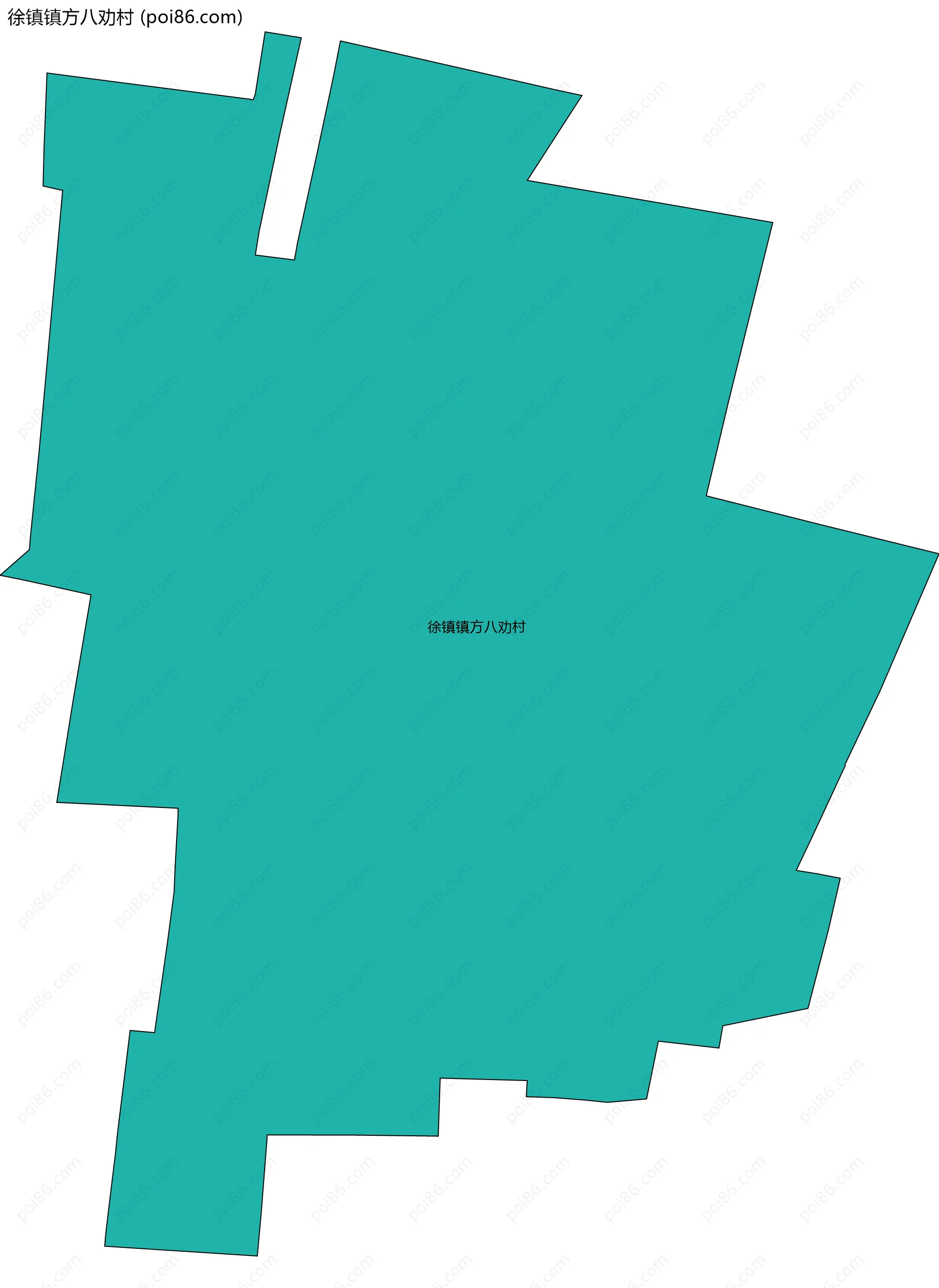 徐镇镇方八劝村边界地图