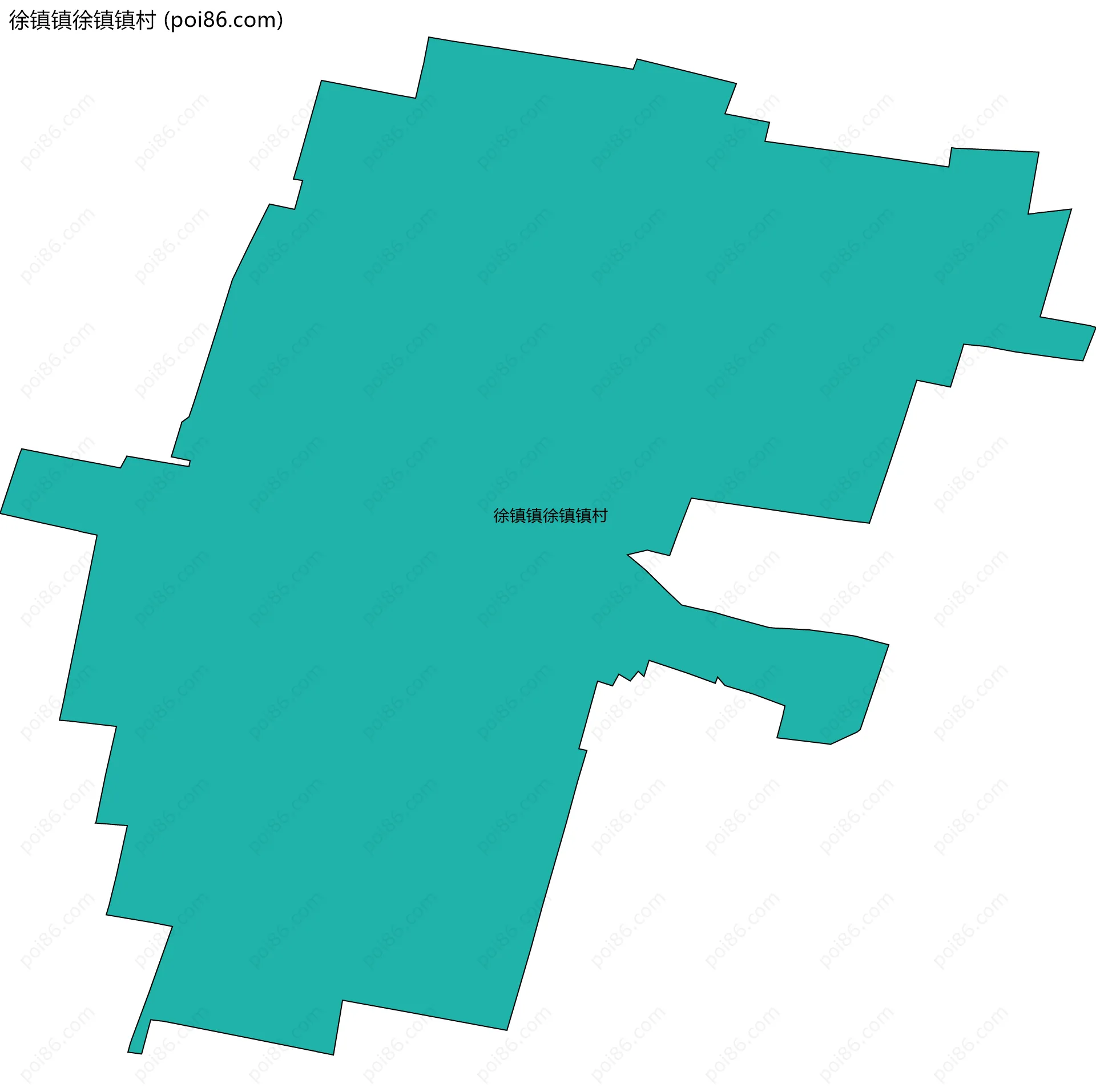 徐镇镇徐镇镇村边界地图