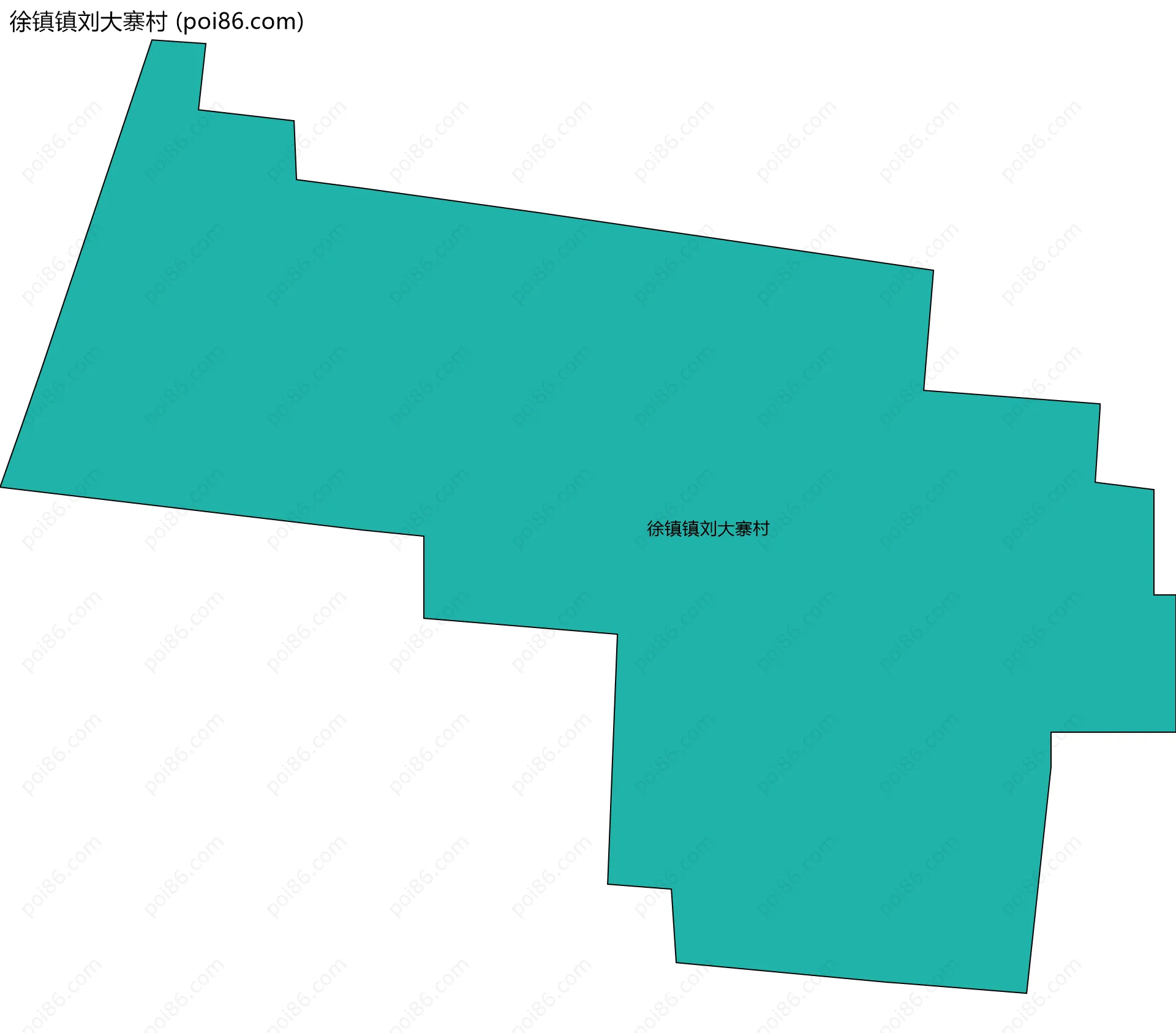 徐镇镇刘大寨村边界地图
