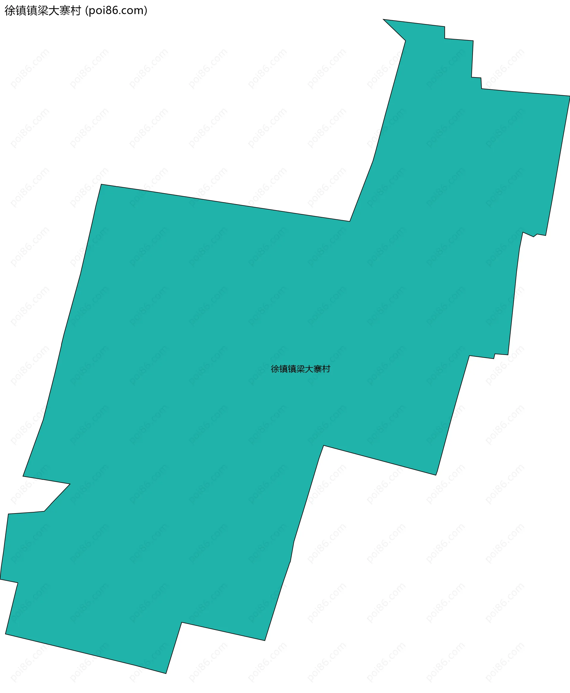 徐镇镇梁大寨村边界地图