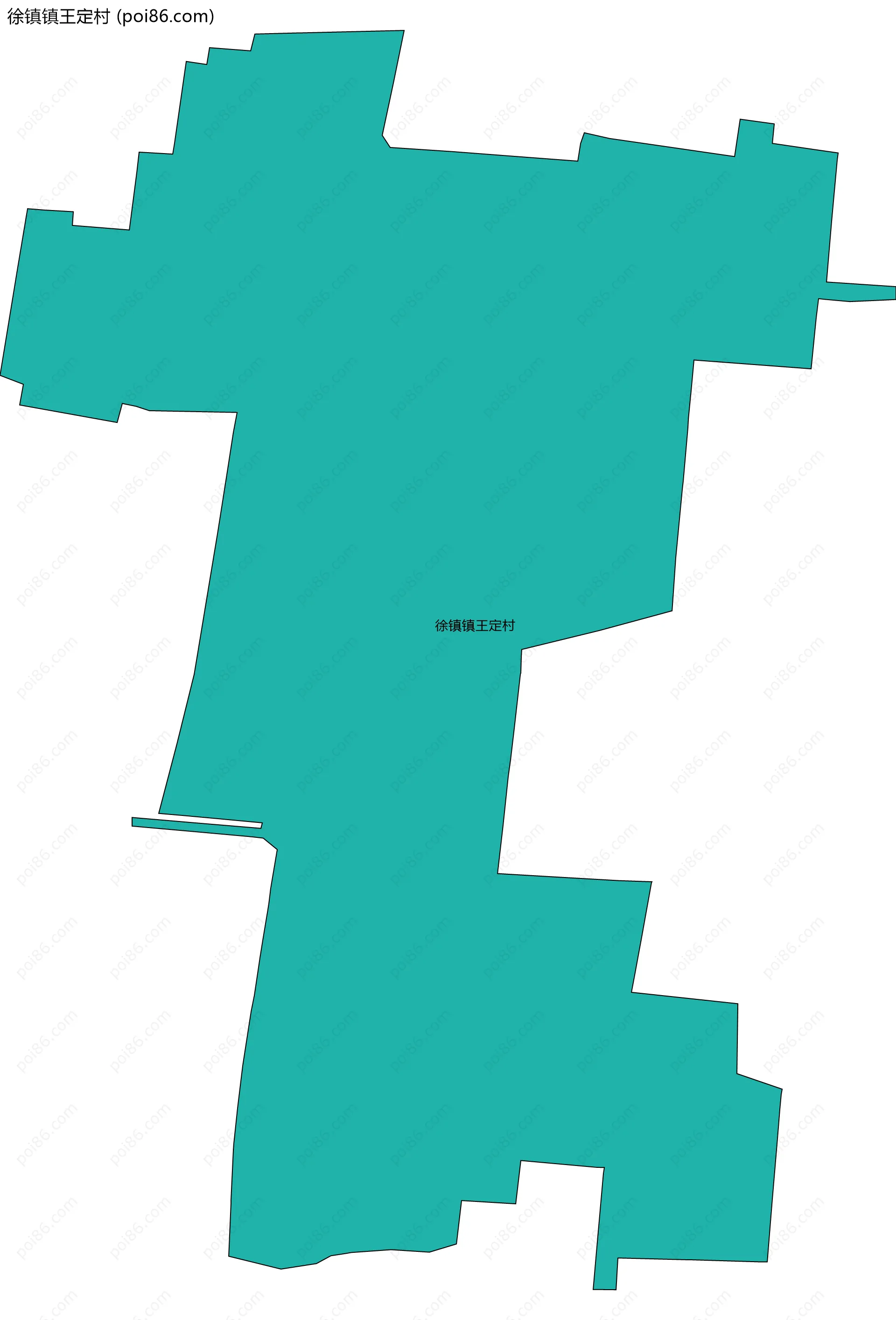 徐镇镇王定村边界地图