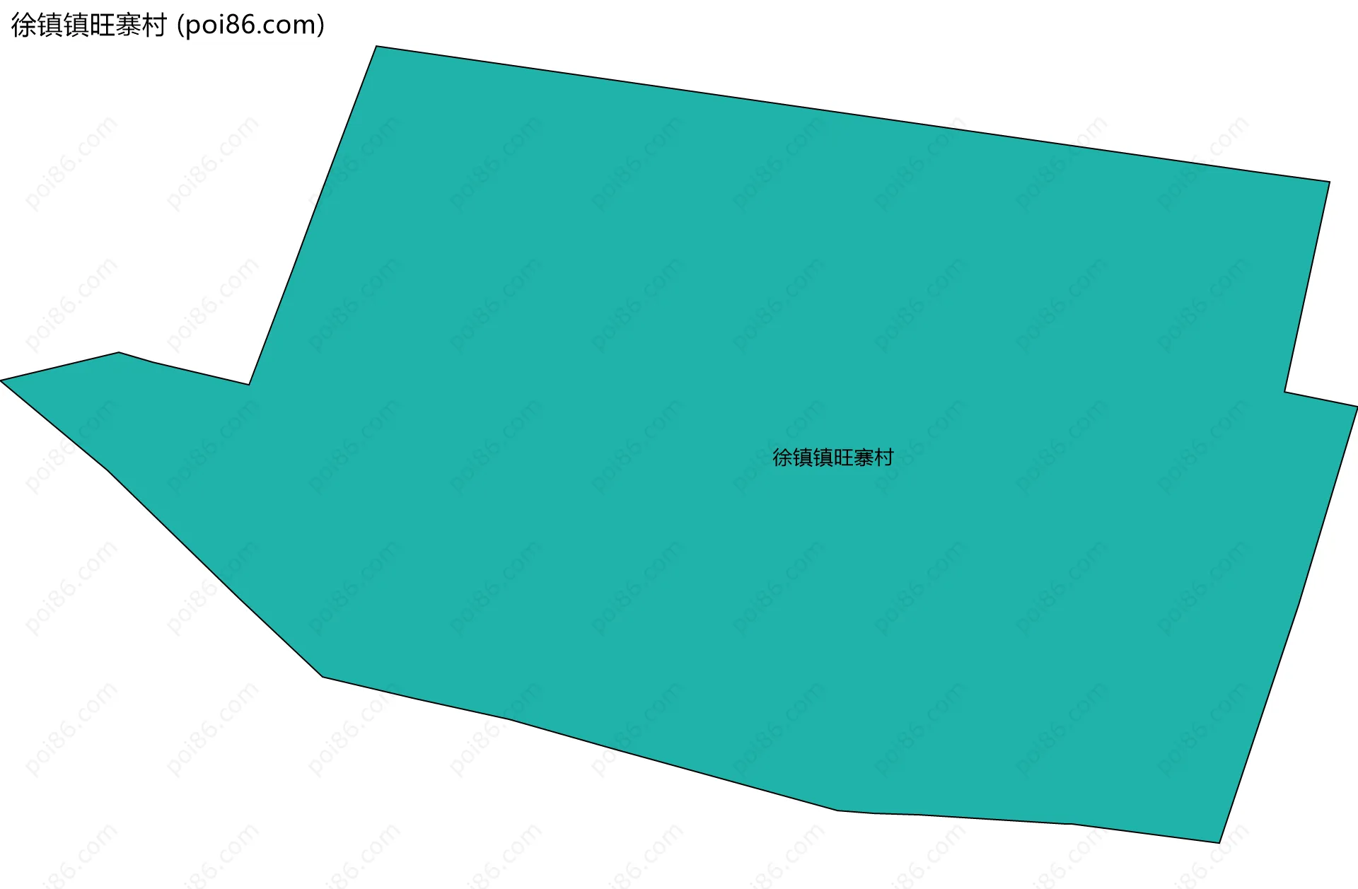 徐镇镇旺寨村边界地图