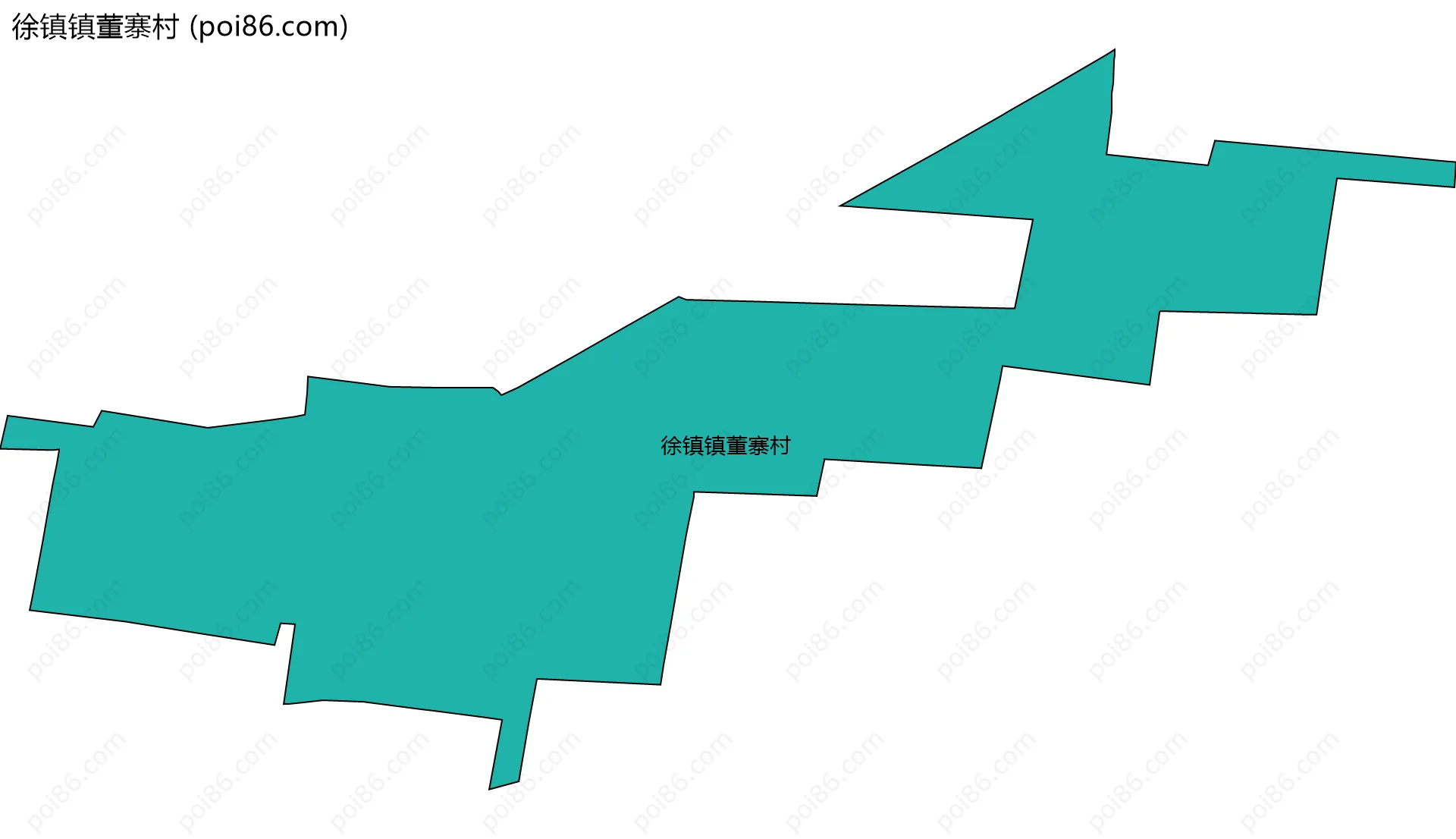 徐镇镇董寨村边界地图