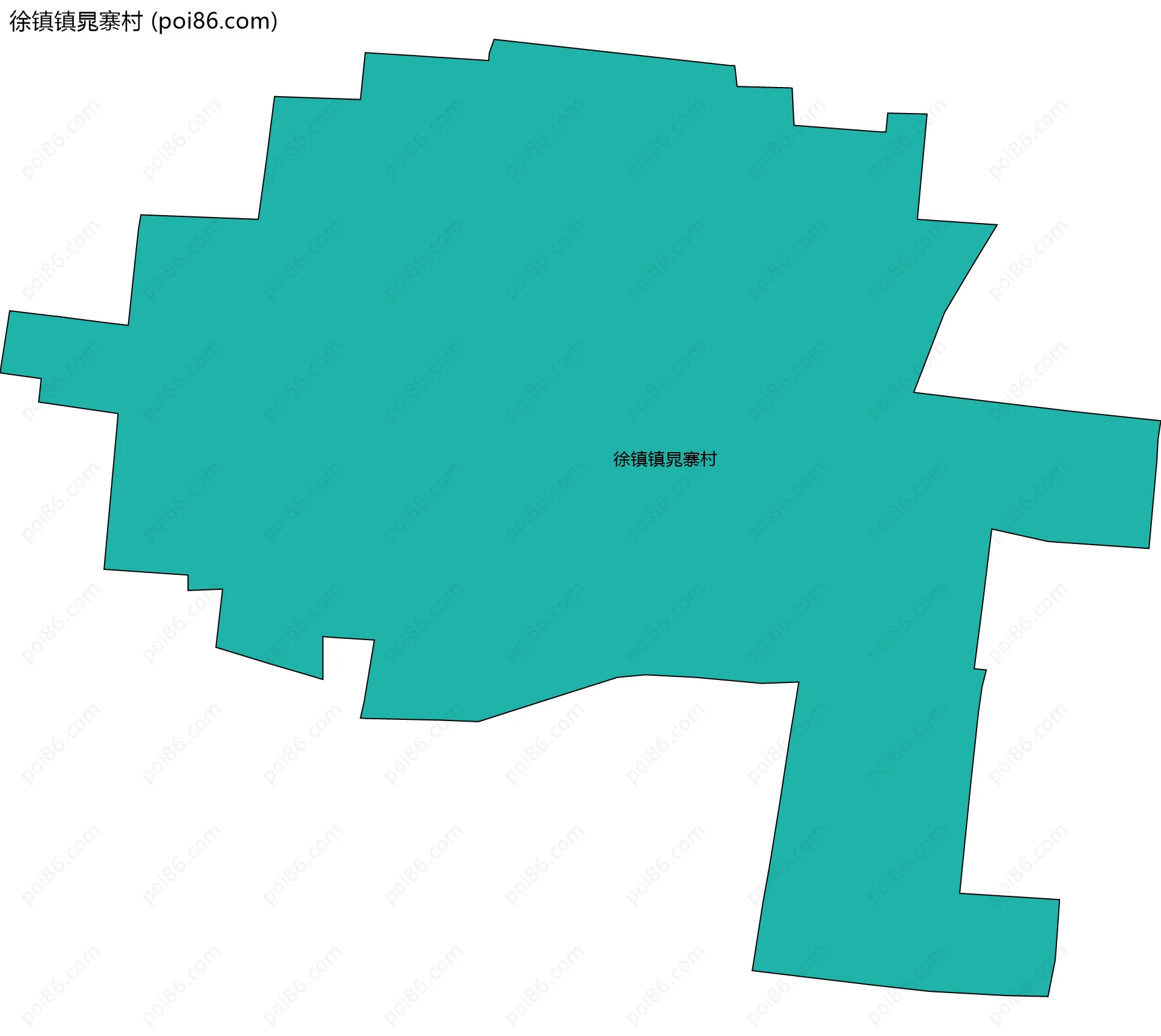 徐镇镇晁寨村边界地图