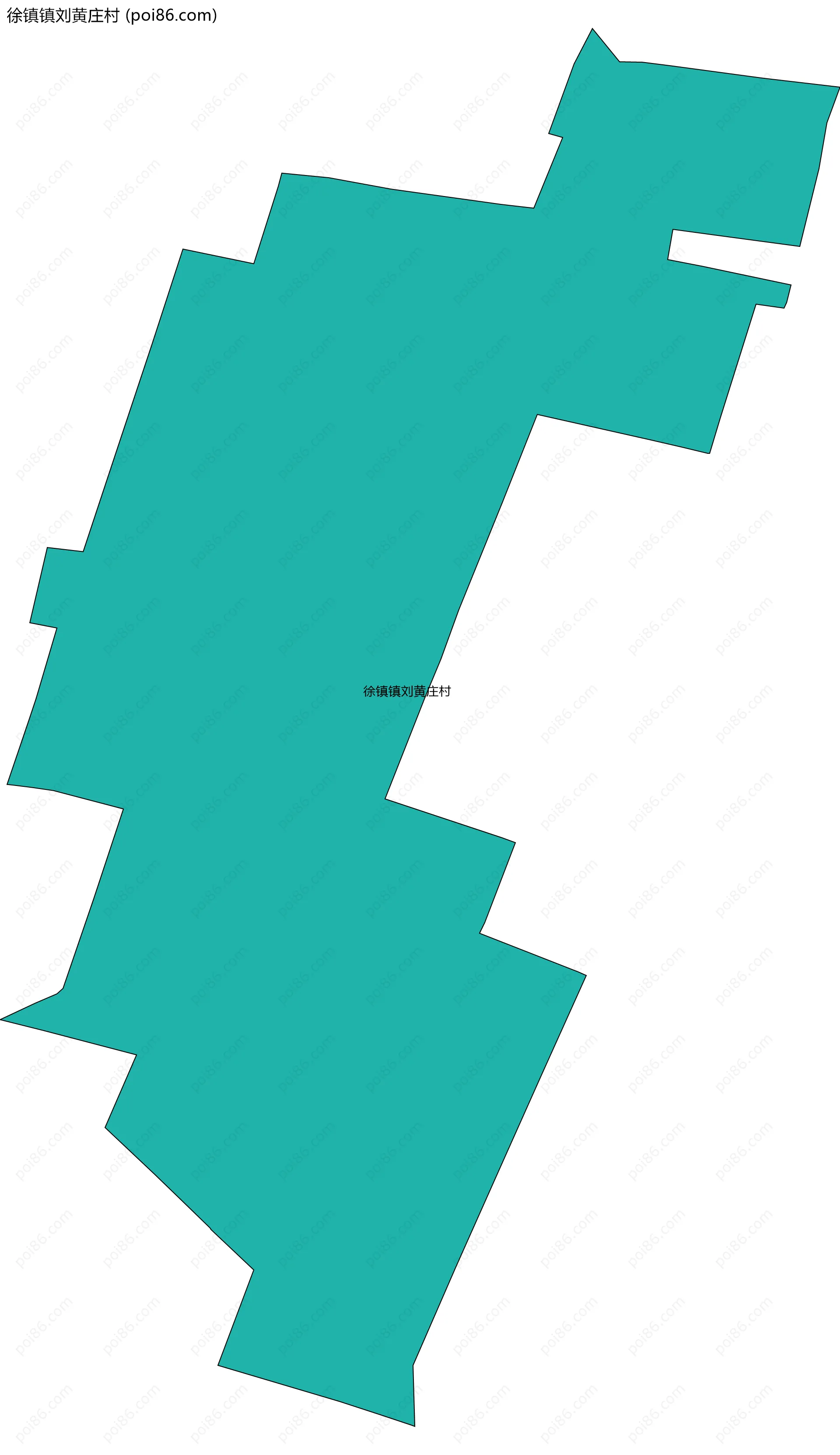 徐镇镇刘黄庄村边界地图