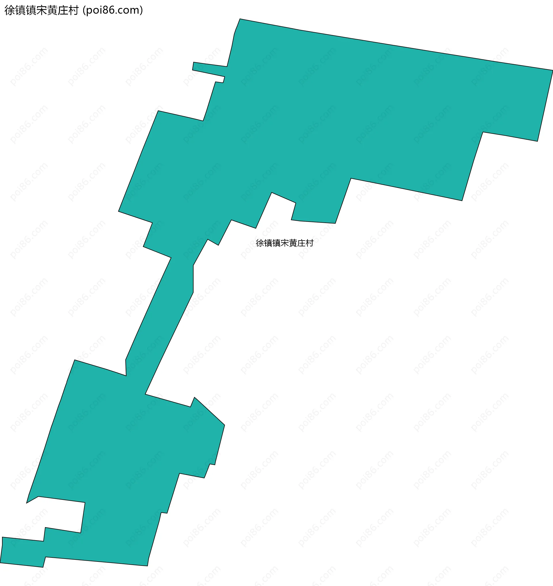 徐镇镇宋黄庄村边界地图