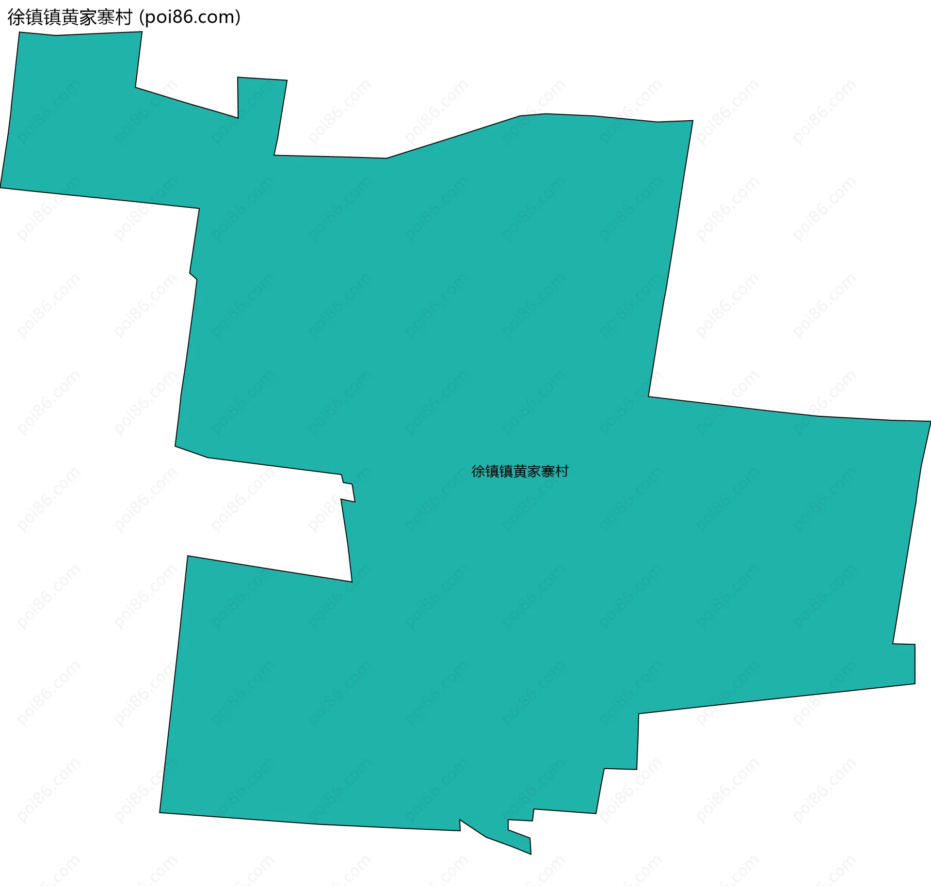 徐镇镇黄家寨村边界地图