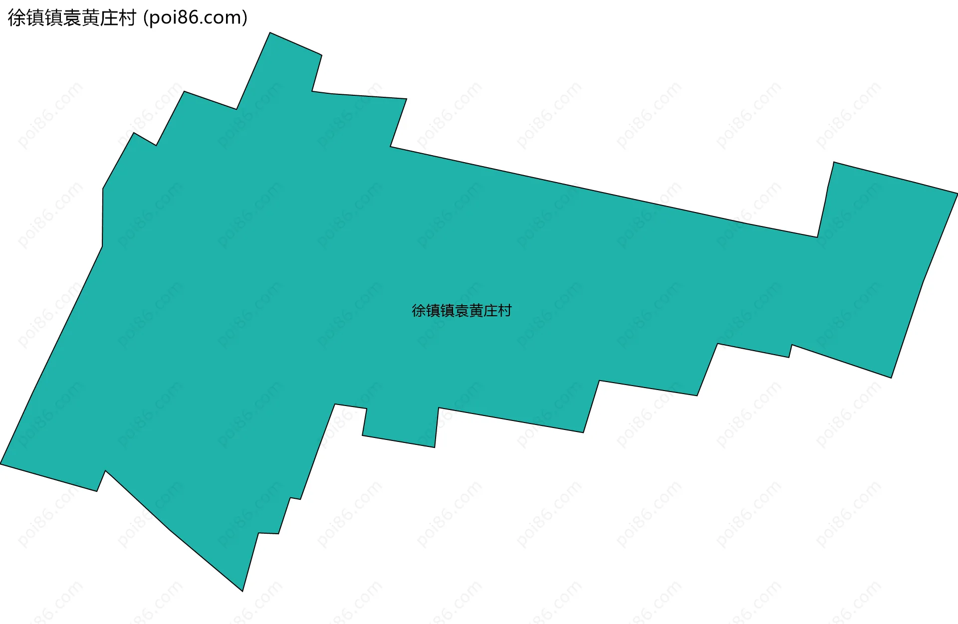徐镇镇袁黄庄村边界地图