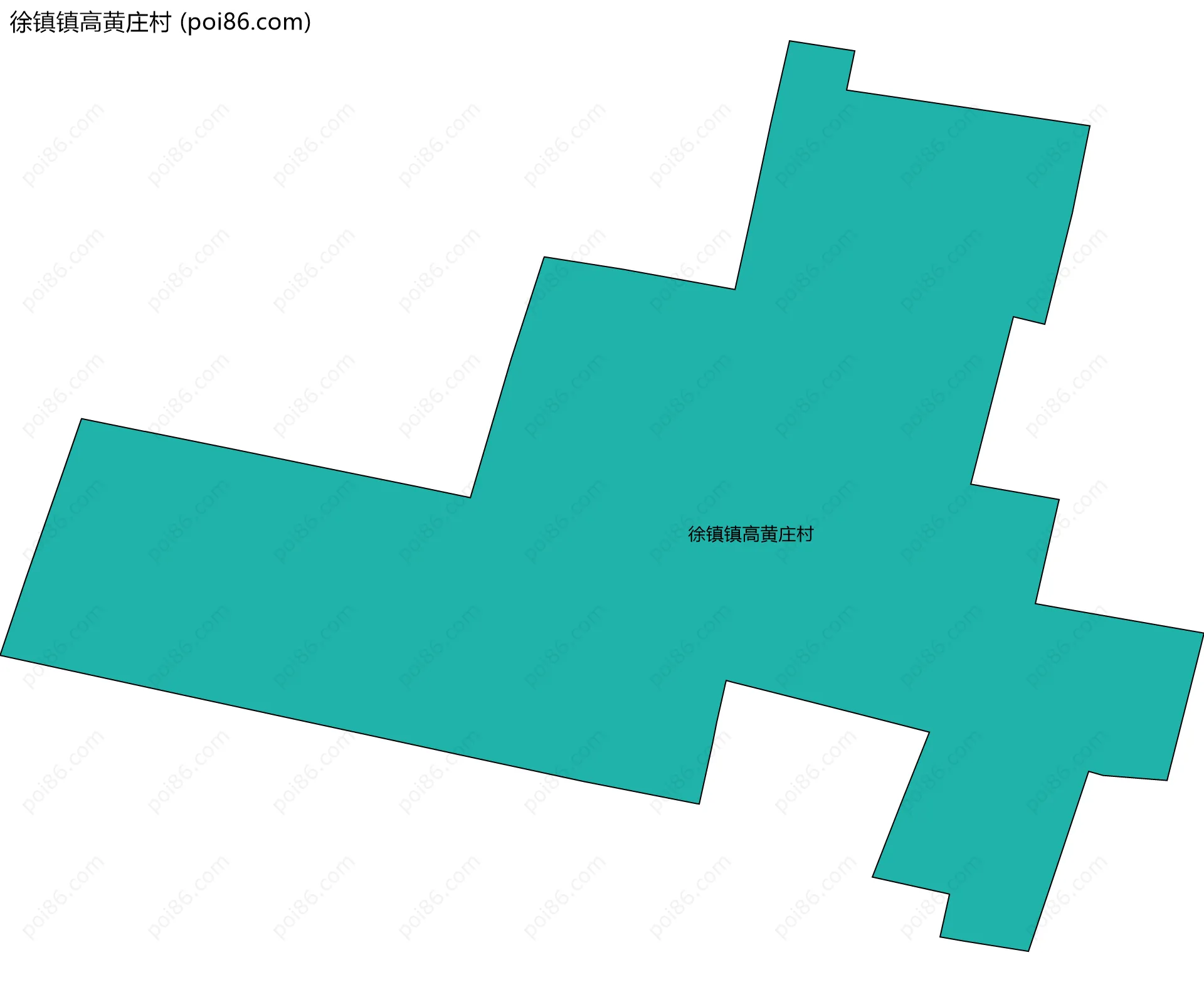 徐镇镇高黄庄村边界地图