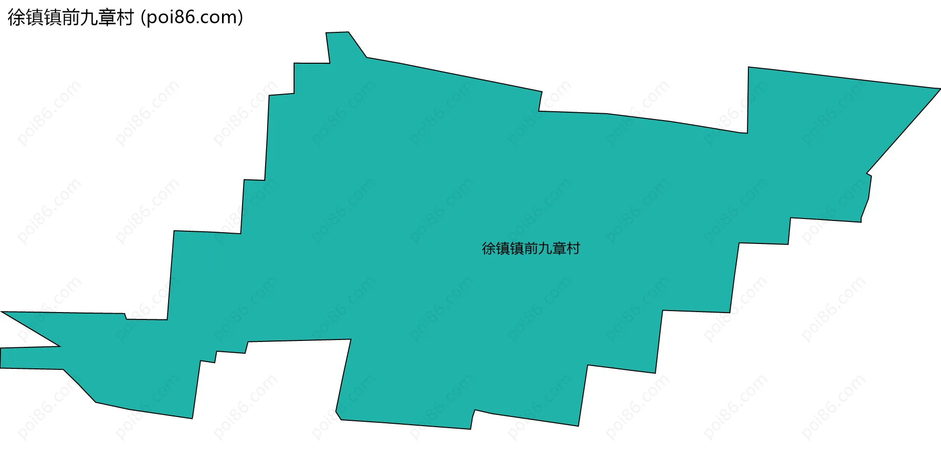 徐镇镇前九章村边界地图