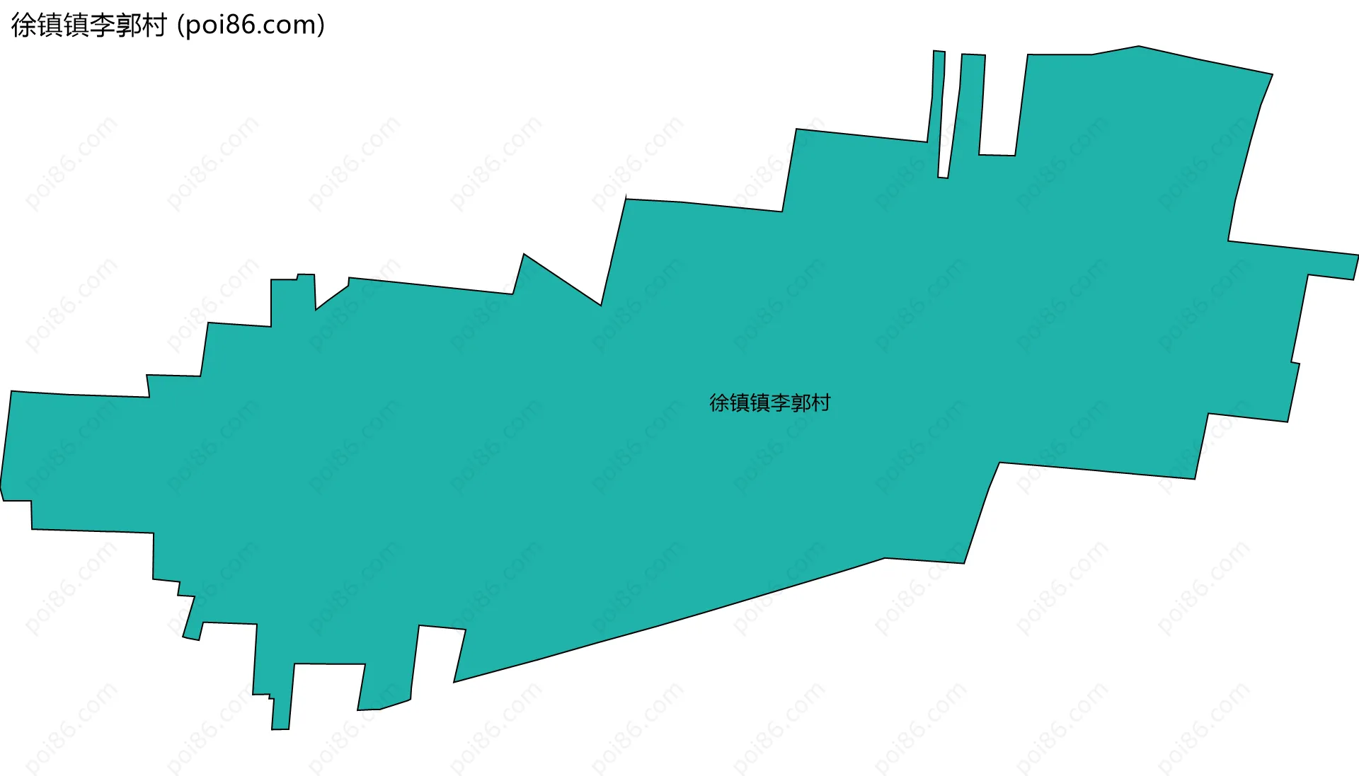 徐镇镇李郭村边界地图