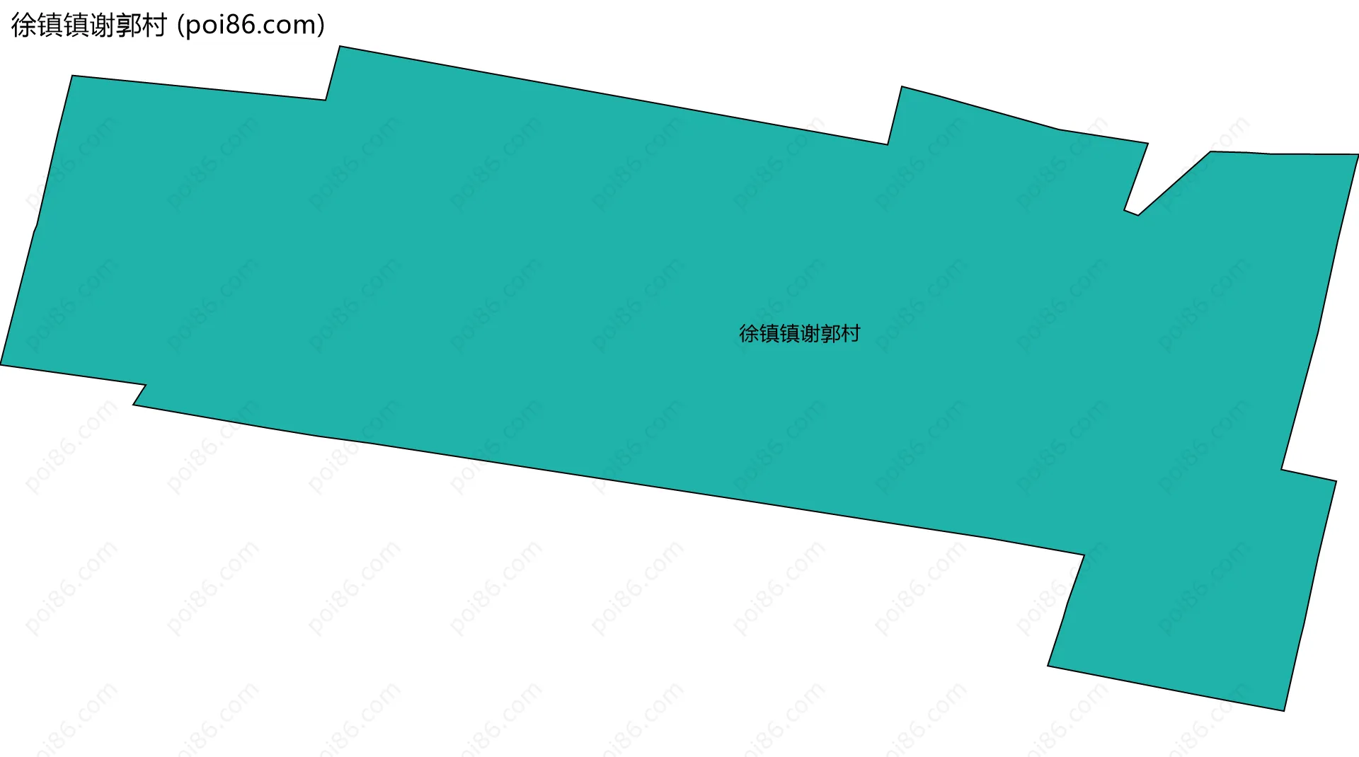 徐镇镇谢郭村边界地图