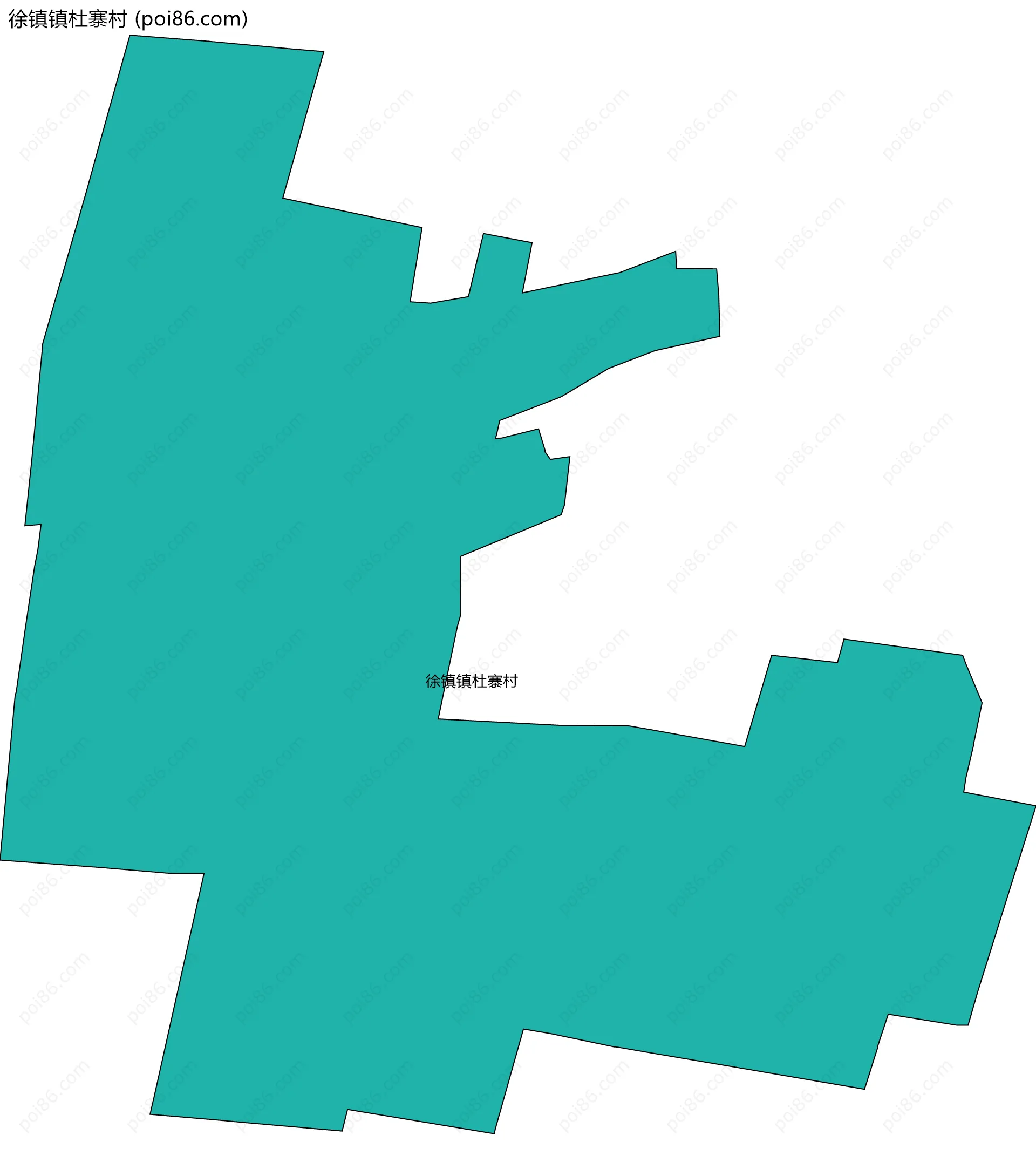 徐镇镇杜寨村边界地图