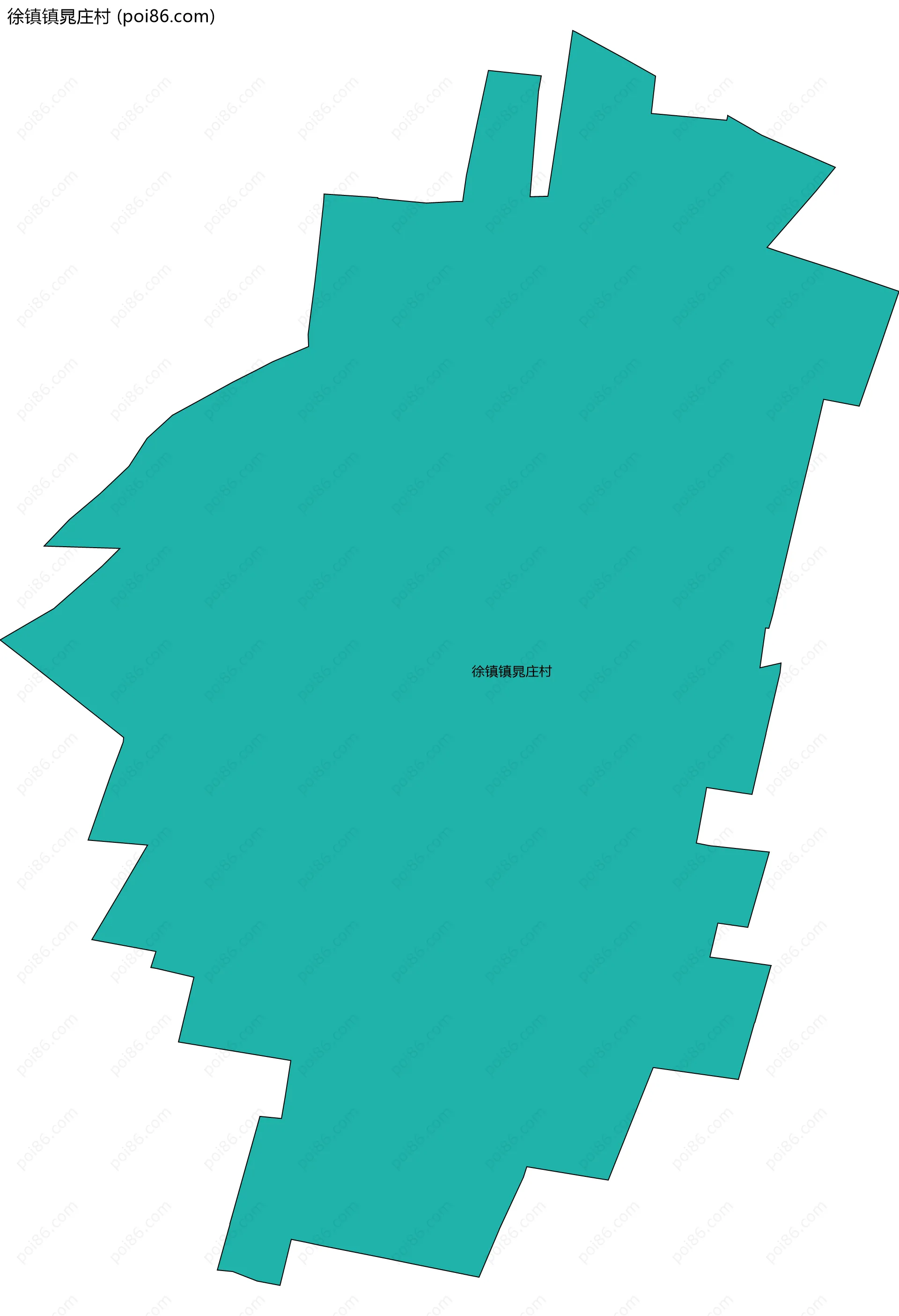 徐镇镇晁庄村边界地图