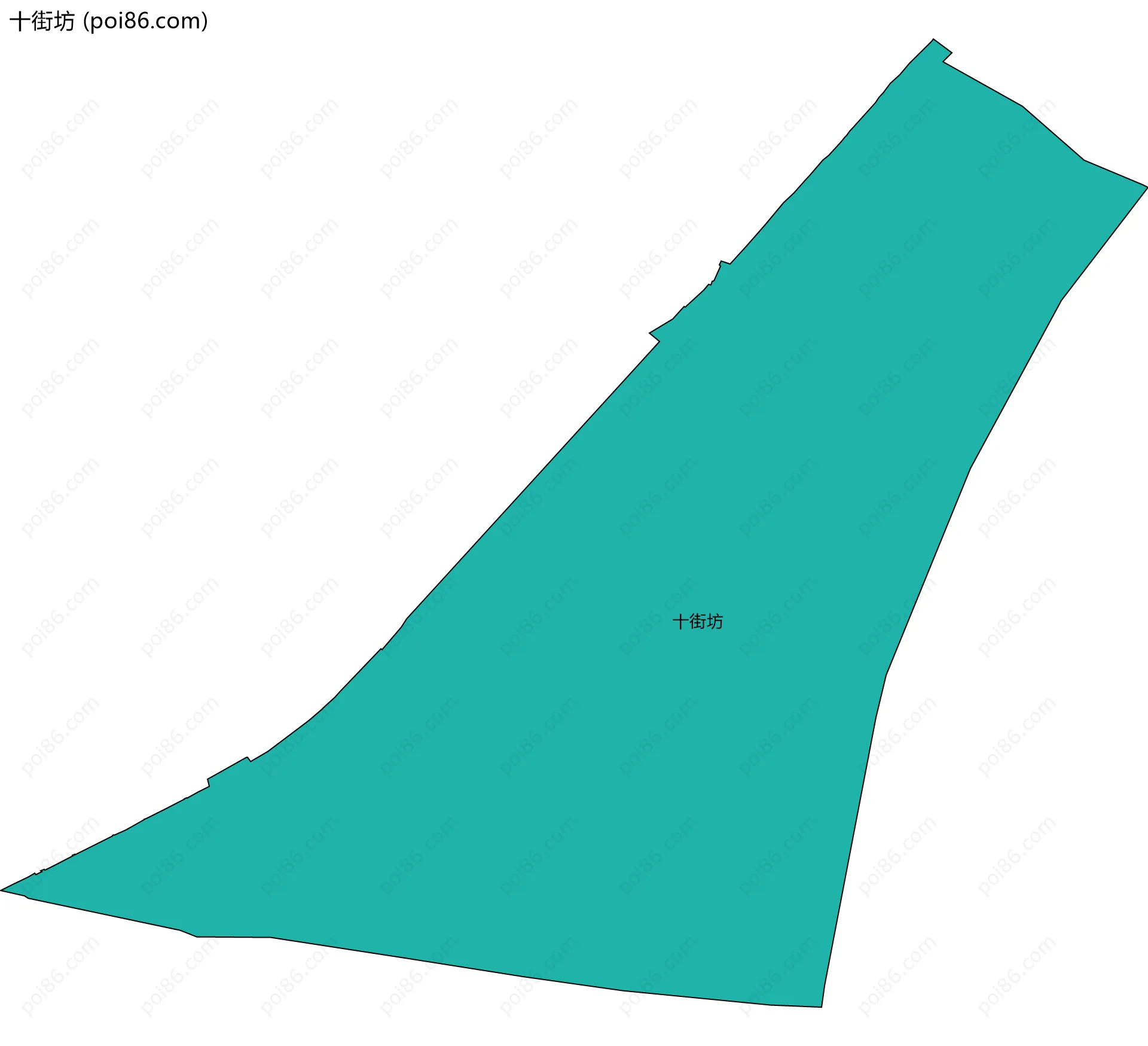 十街坊边界地图