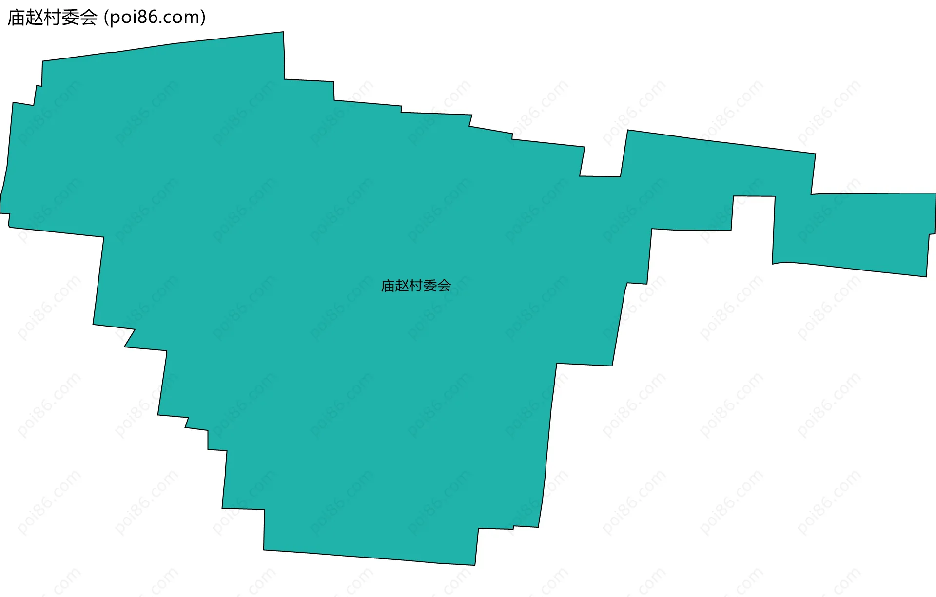 庙赵村委会边界地图