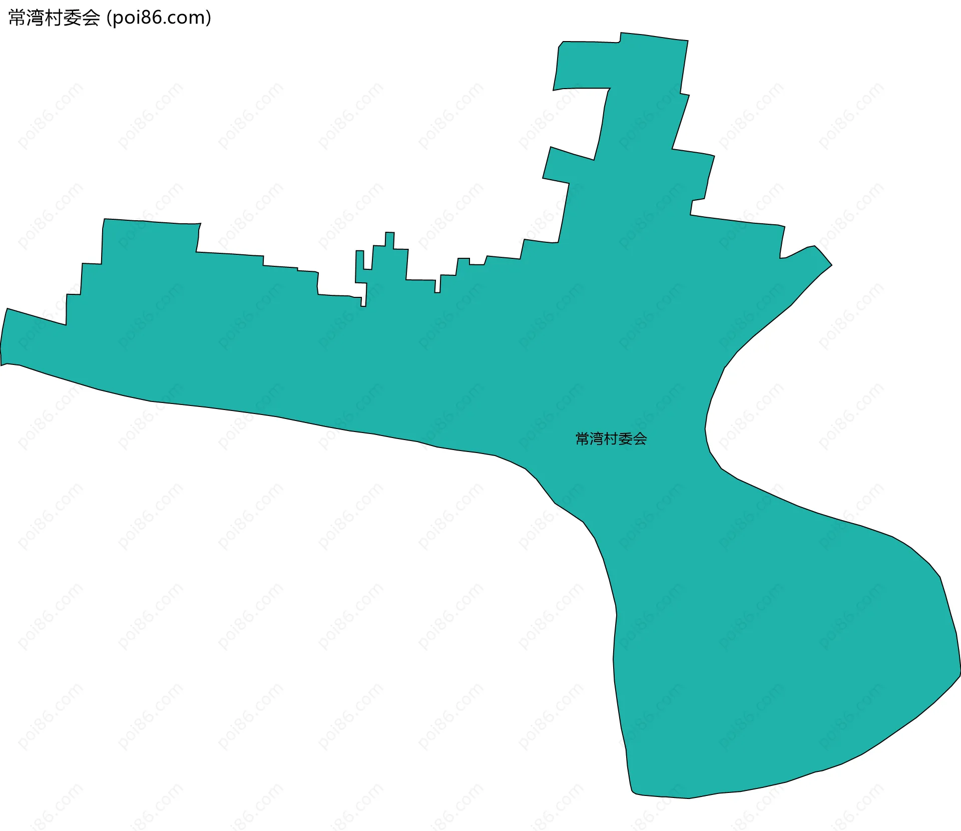 常湾村委会边界地图