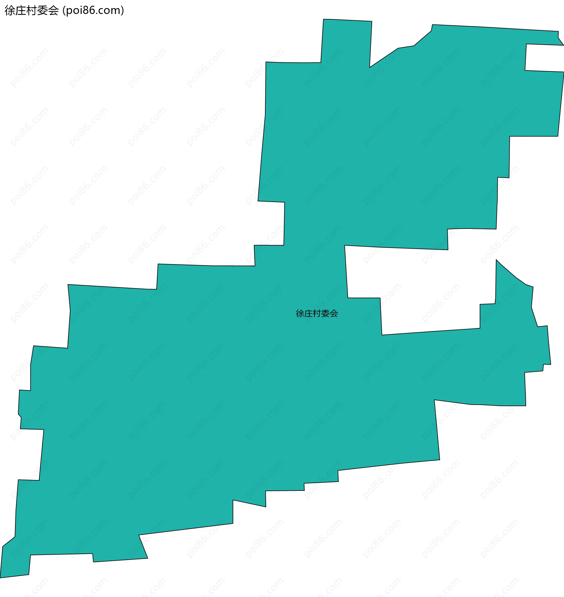 徐庄村委会边界地图