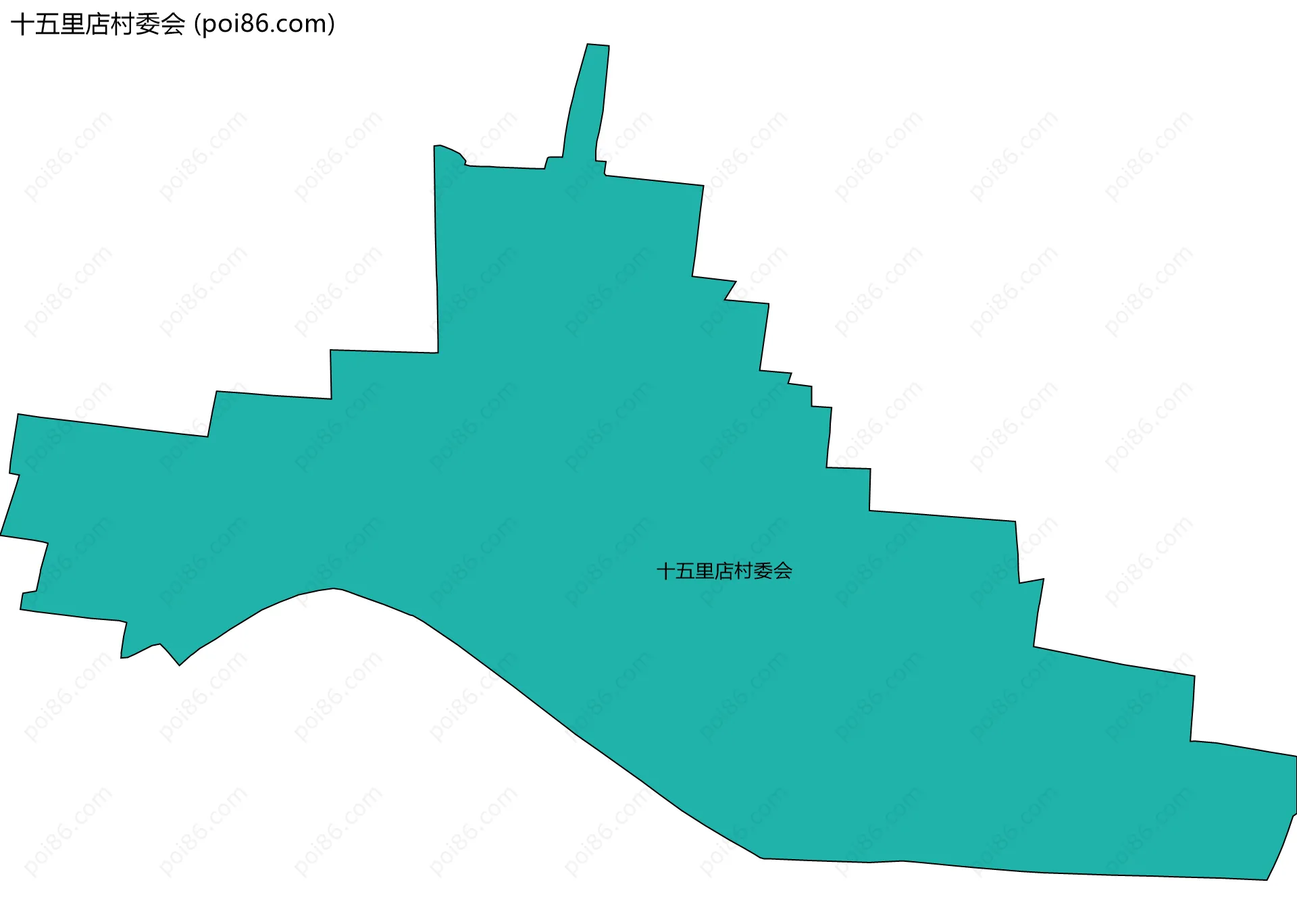 十五里店村委会边界地图