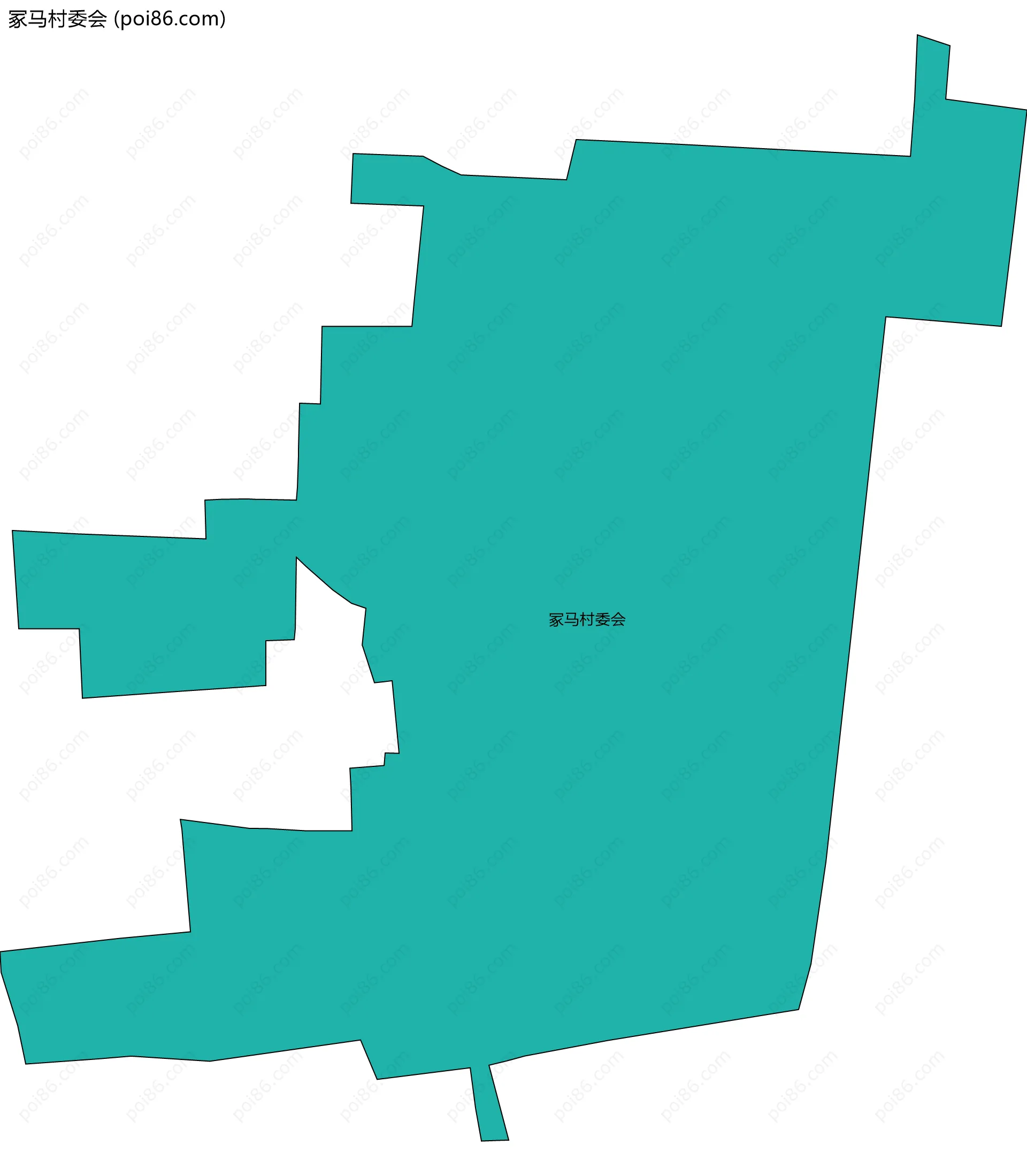 冢马村委会边界地图
