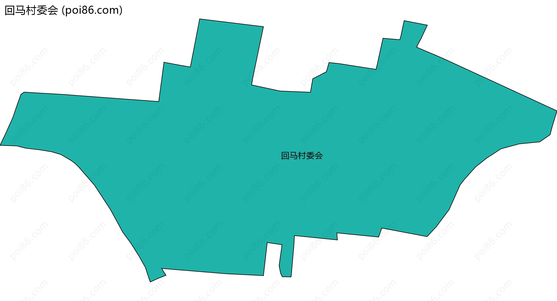 回马村委会边界地图