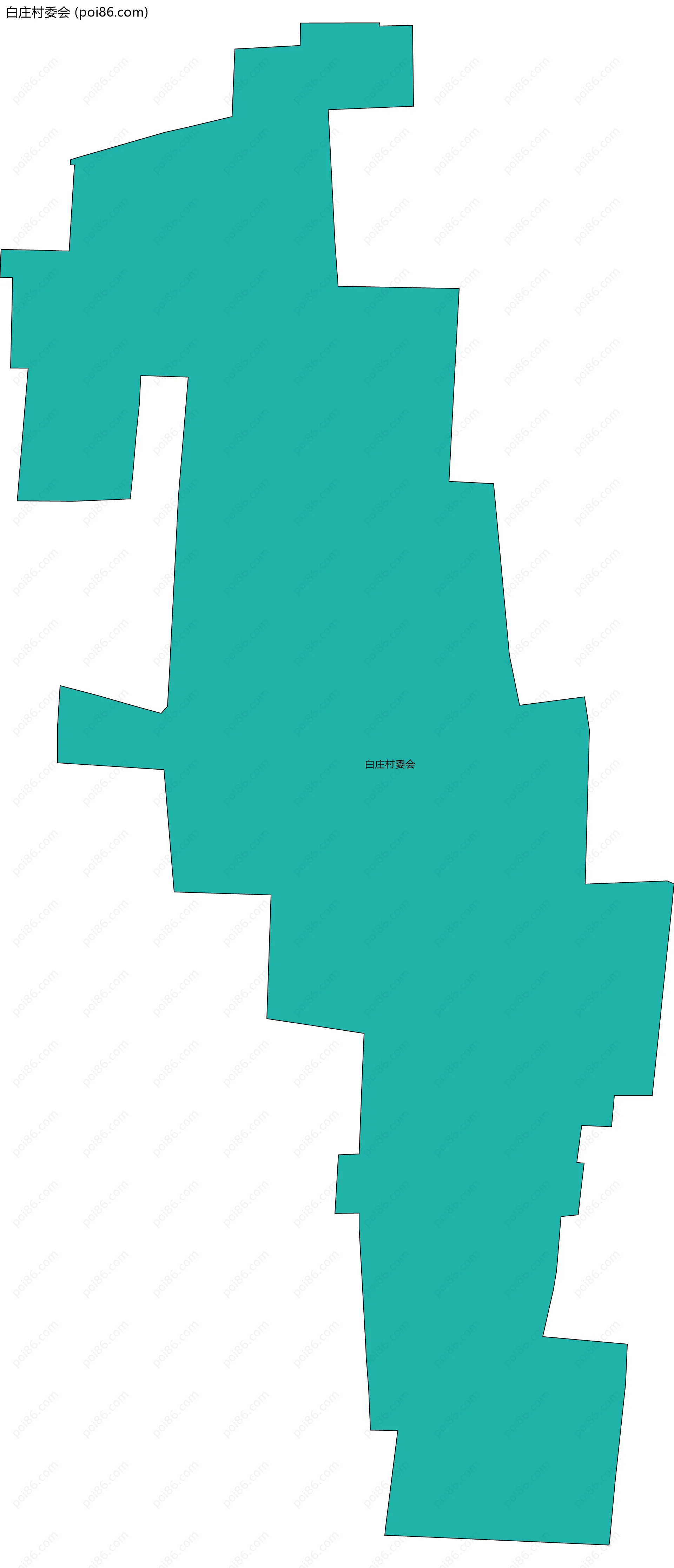 白庄村委会边界地图