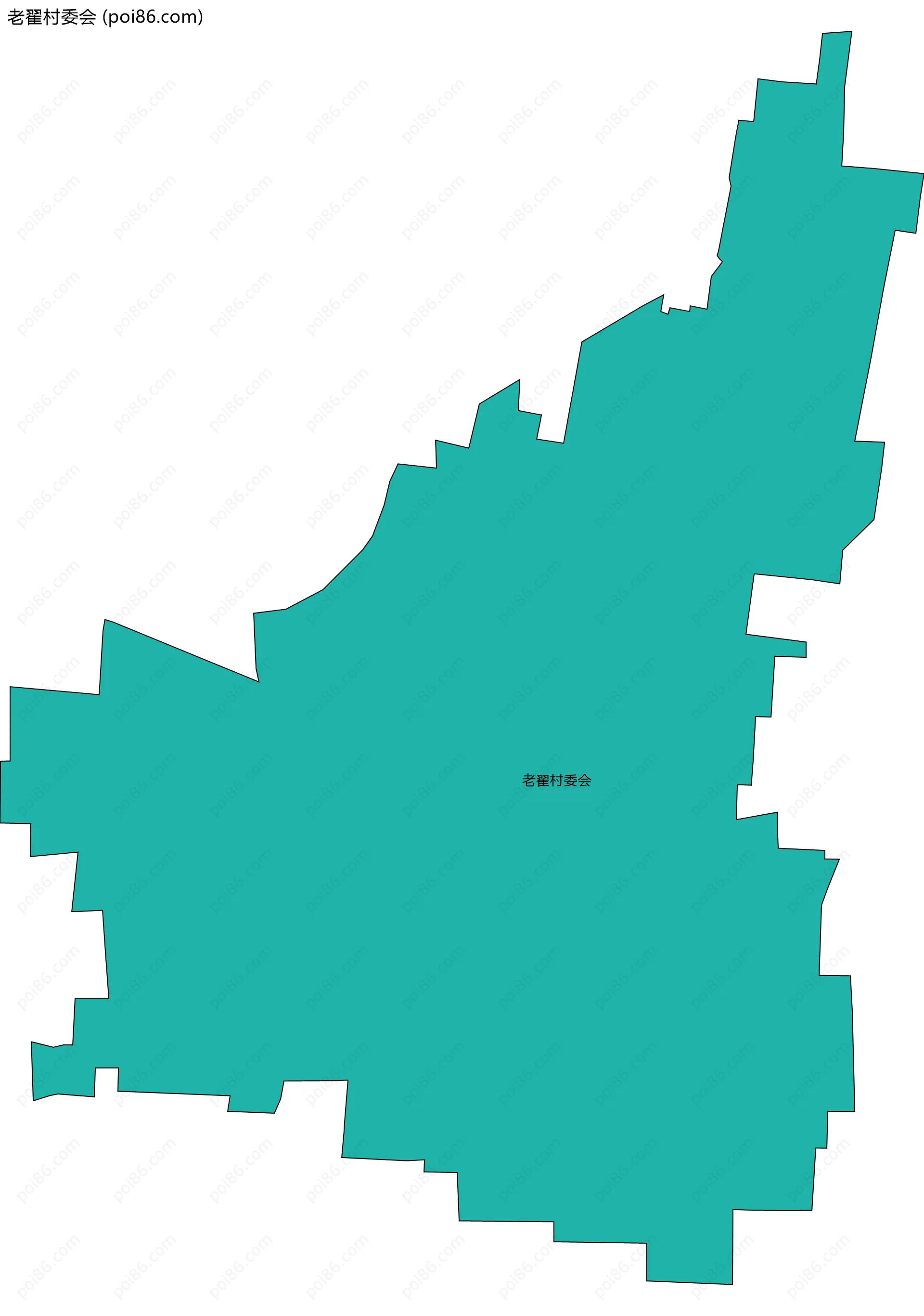 老翟村委会边界地图