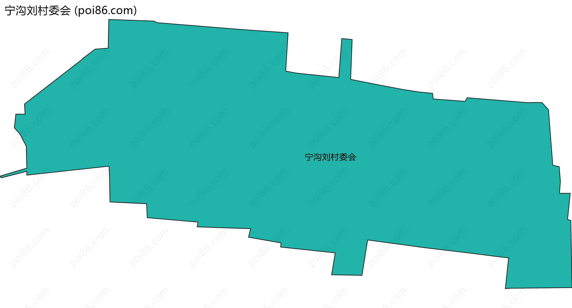 宁沟刘村委会边界地图