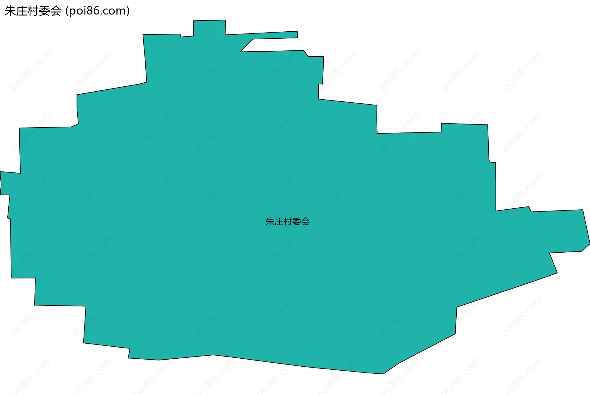 朱庄村委会边界地图
