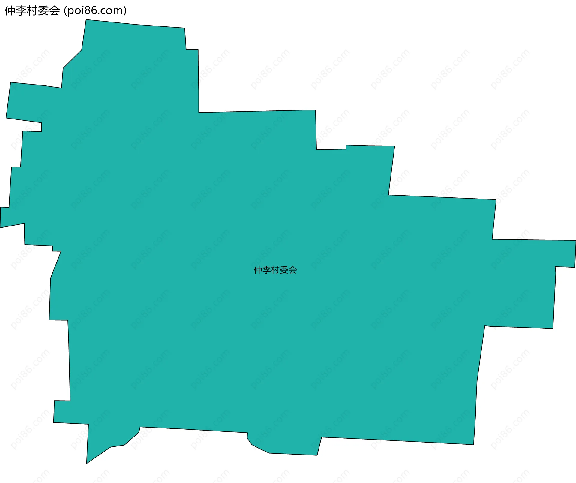 仲李村委会边界地图