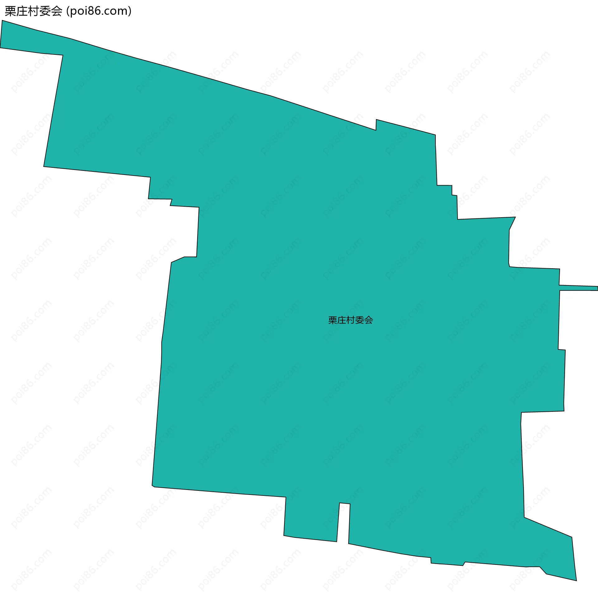 栗庄村委会边界地图