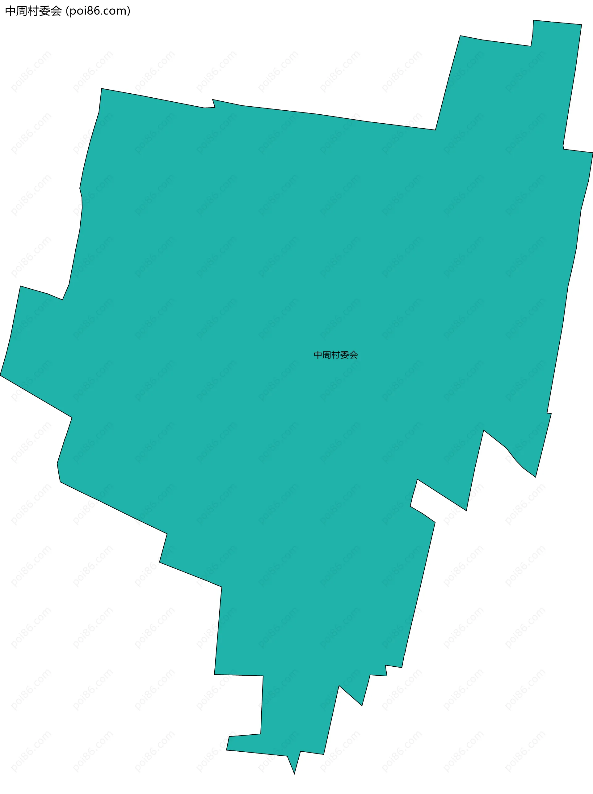 中周村委会边界地图