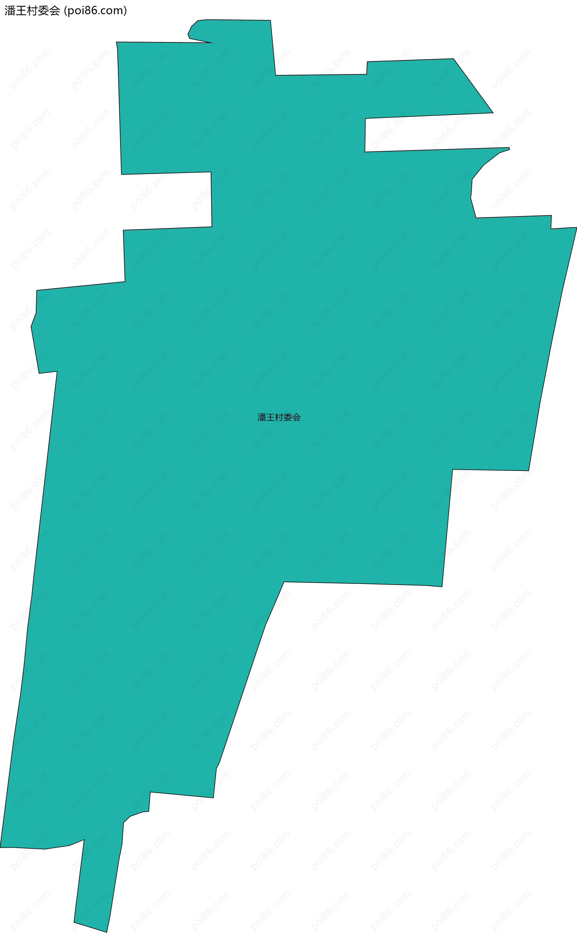 潘王村委会边界地图