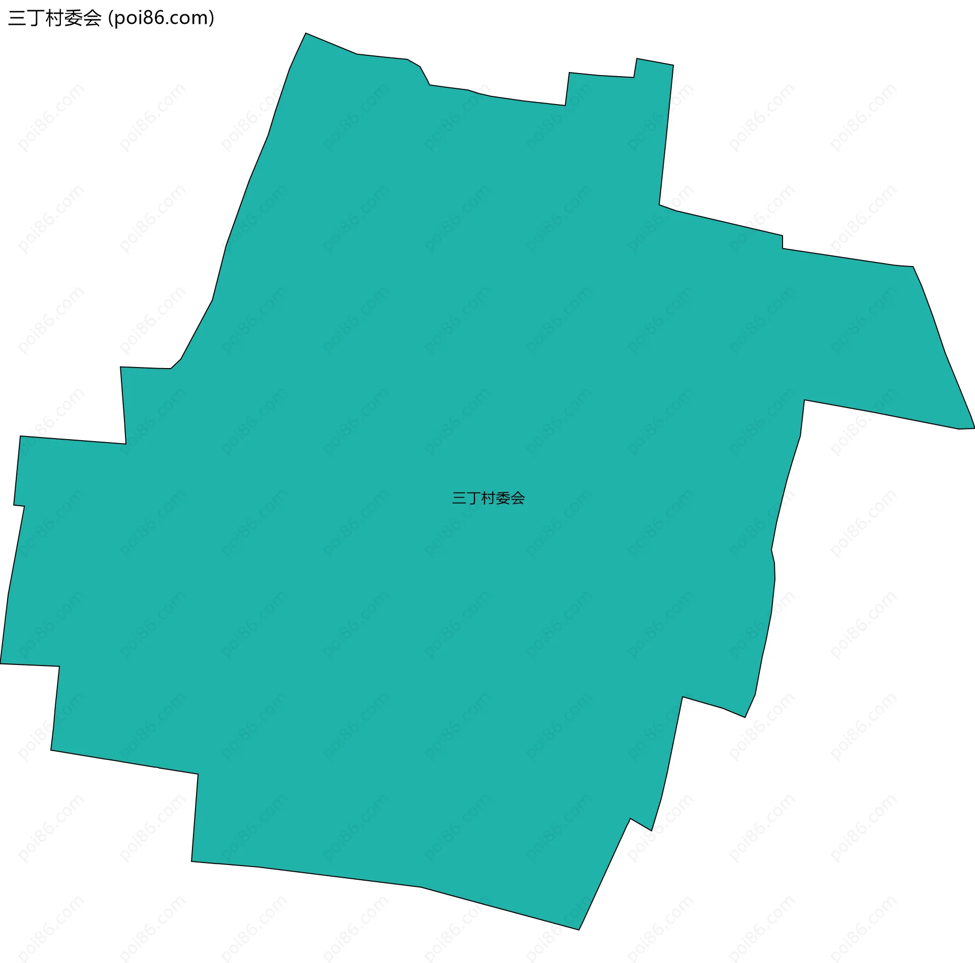 三丁村委会边界地图
