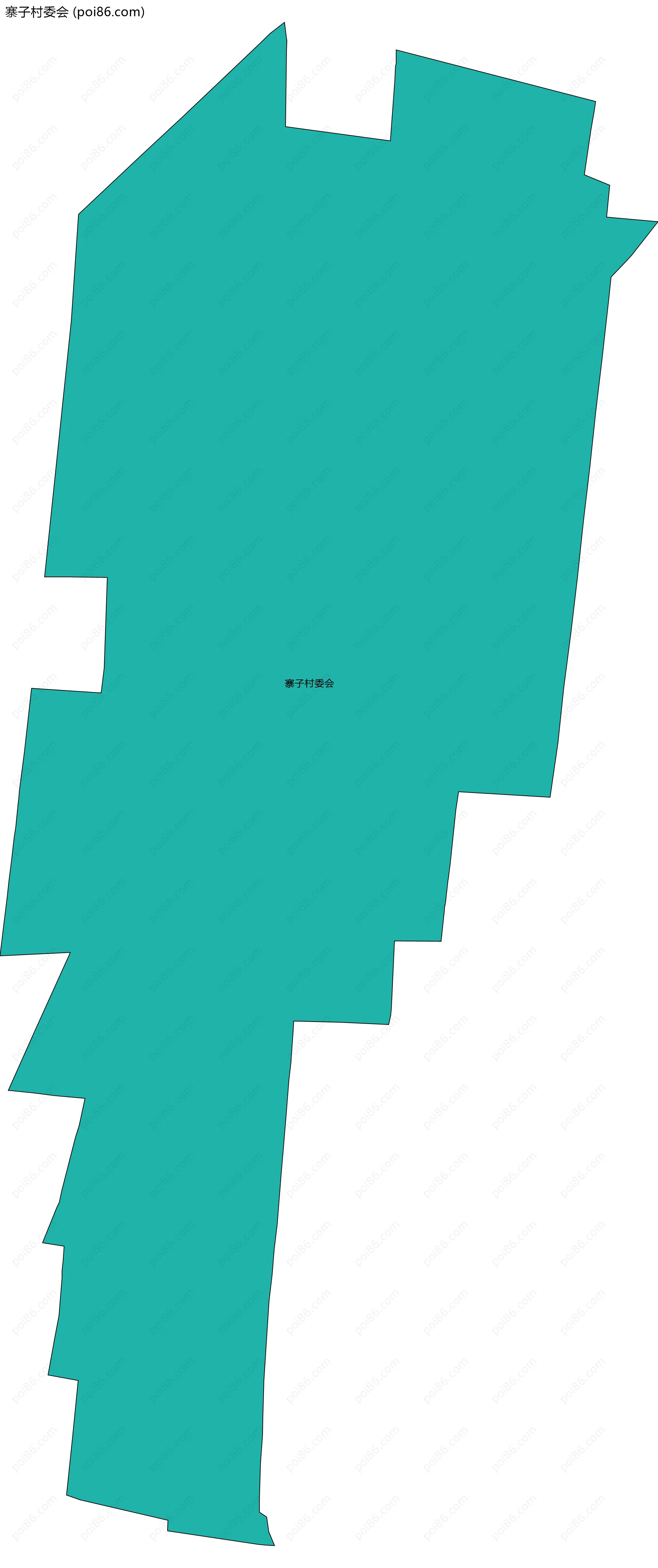 寨子村委会边界地图