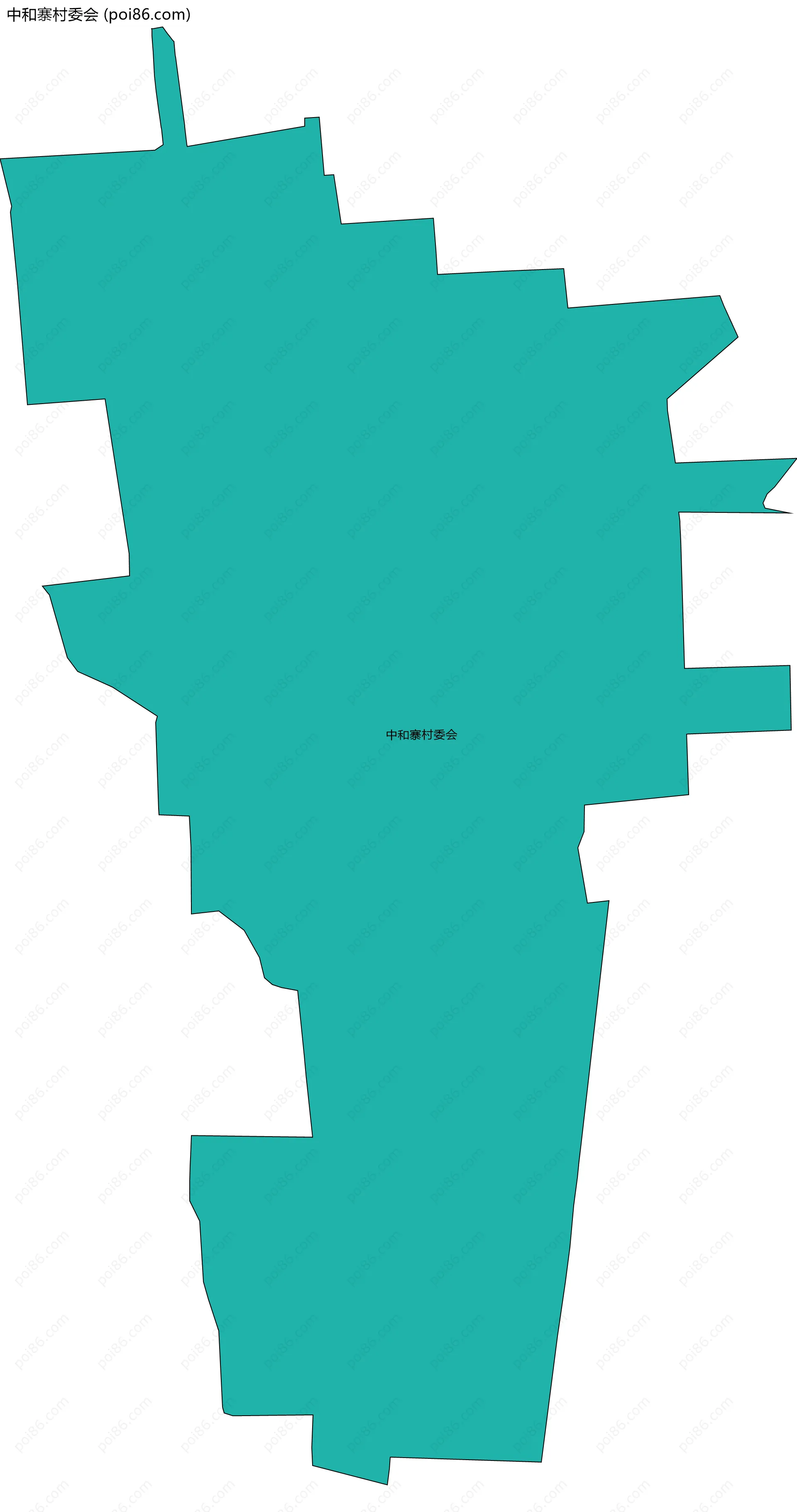 中和寨村委会边界地图