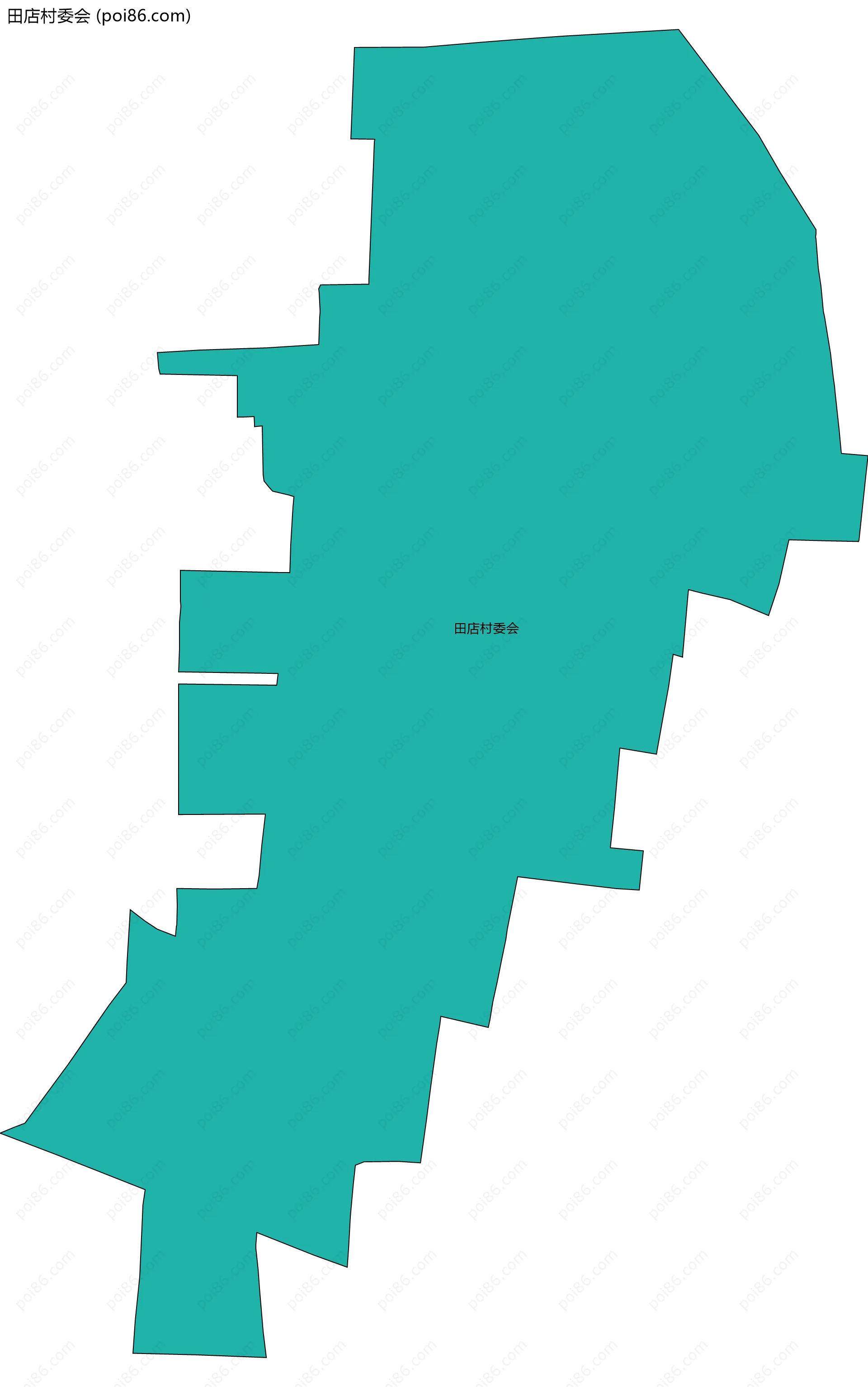 田店村委会边界地图