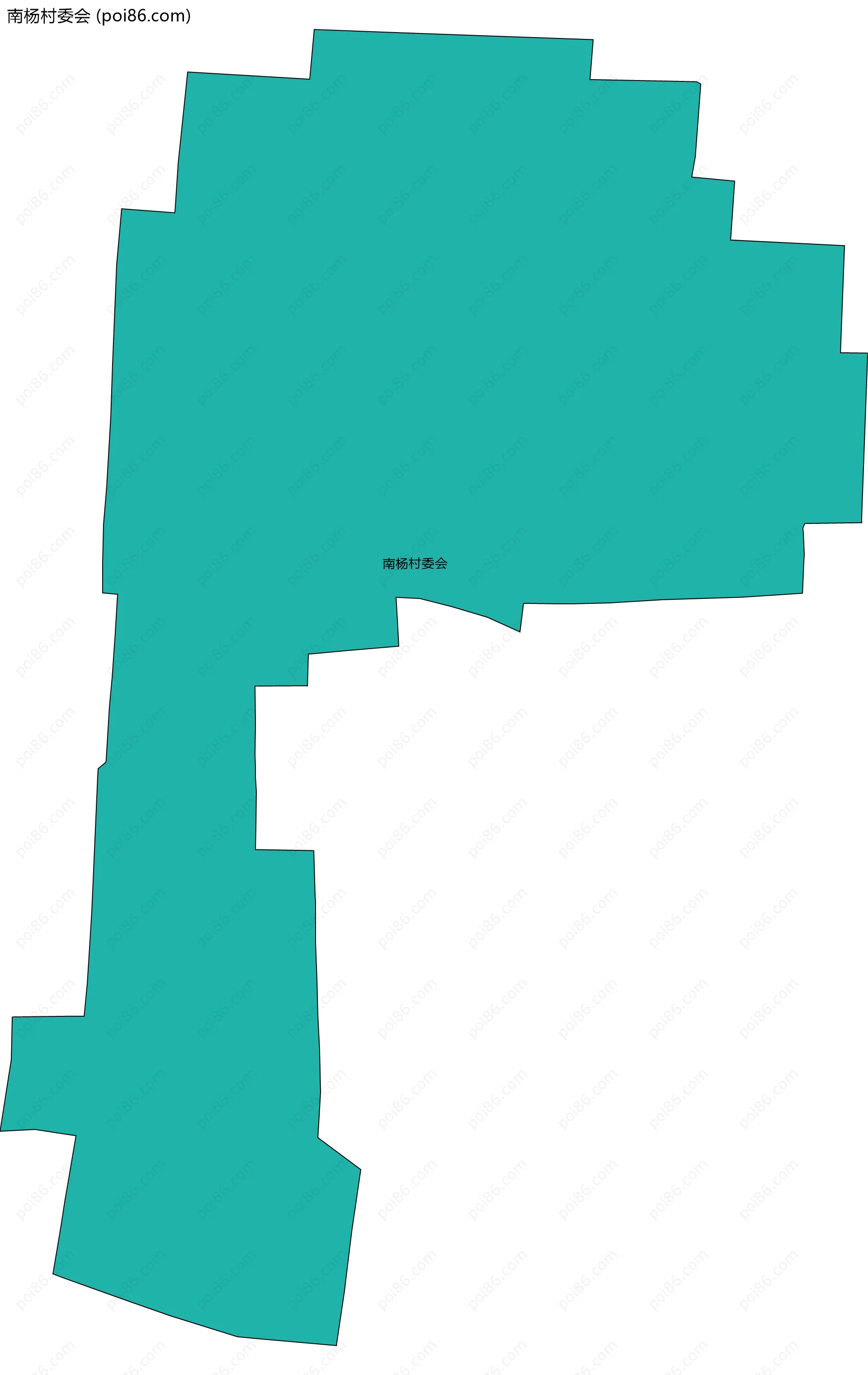 南杨村委会边界地图