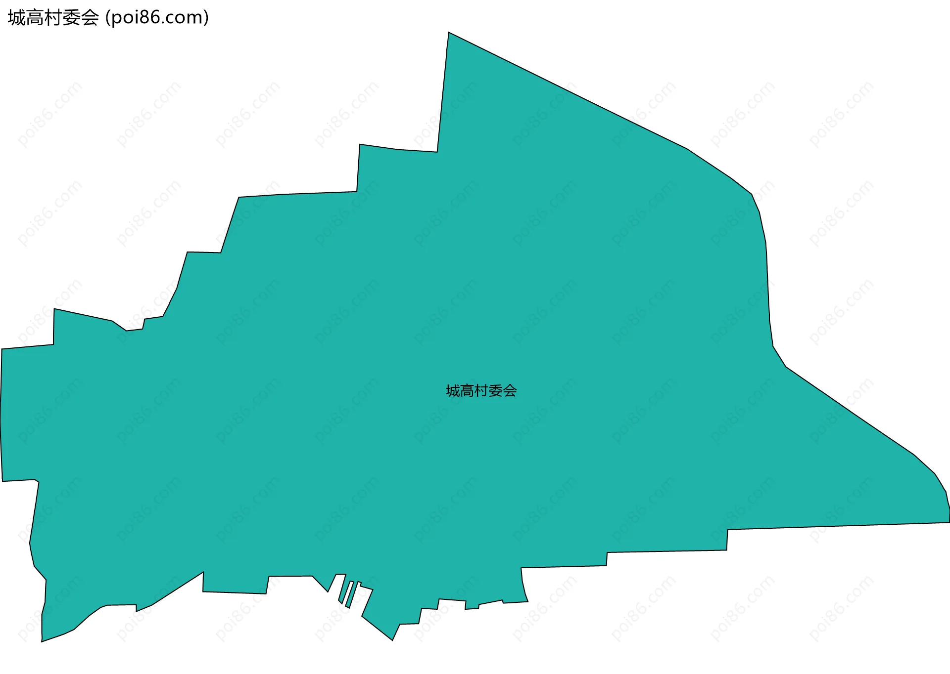 城高村委会边界地图